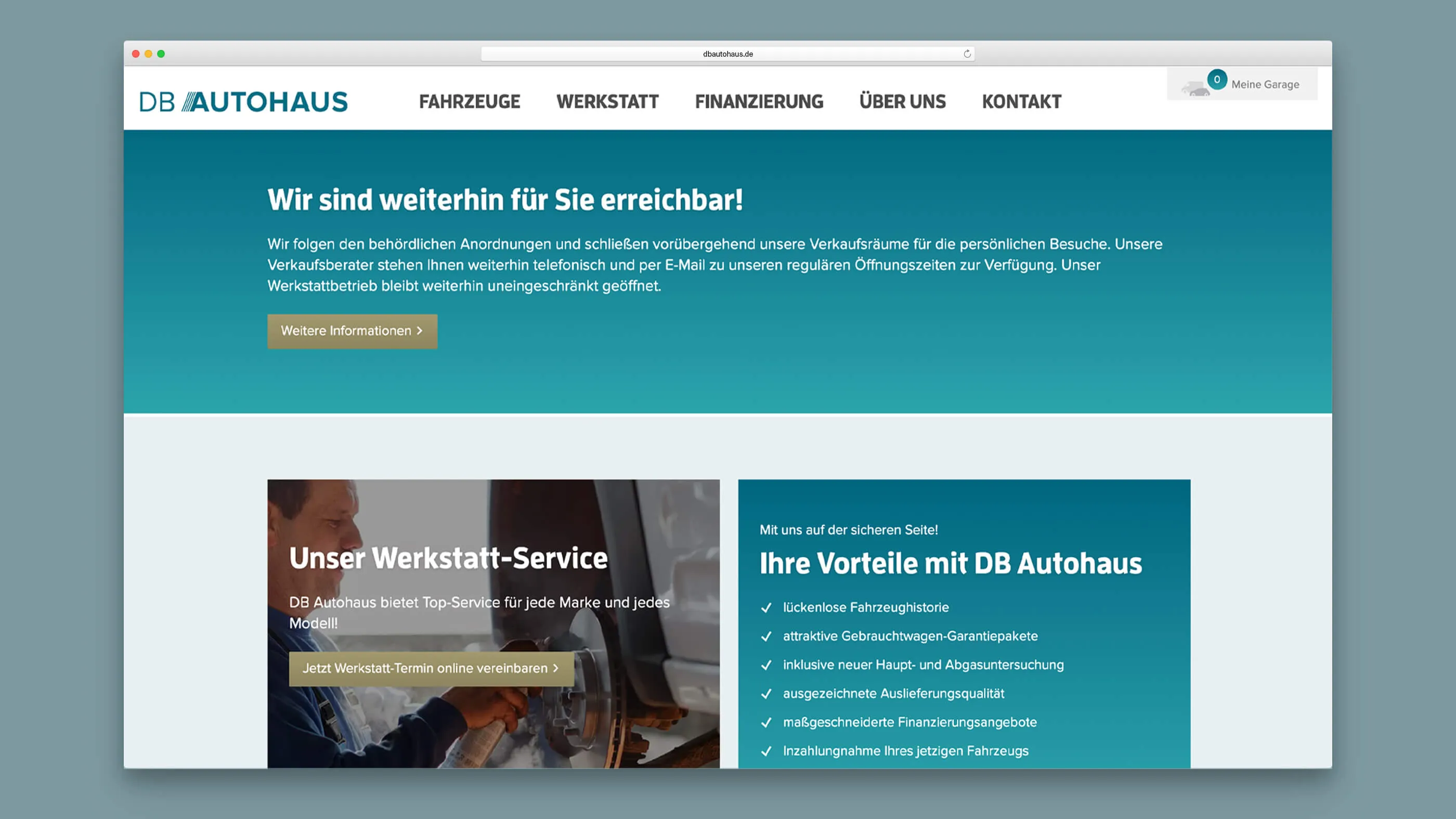 DB Autohaus information page