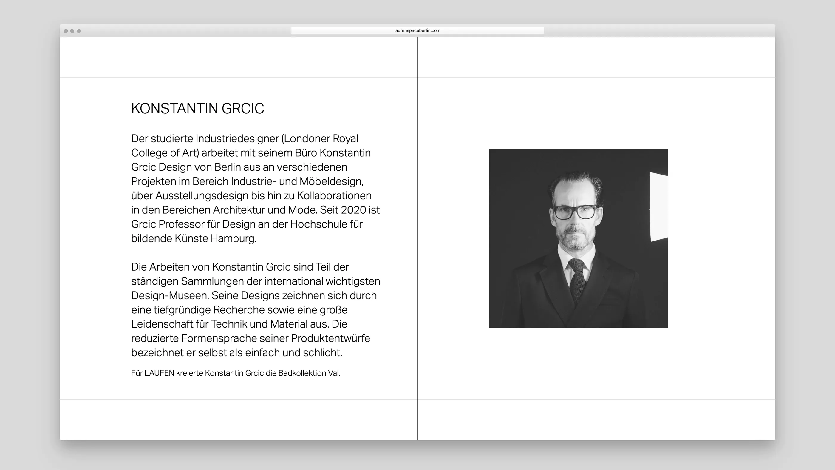 Lebenslauf und Bild von Konstantin Grcic