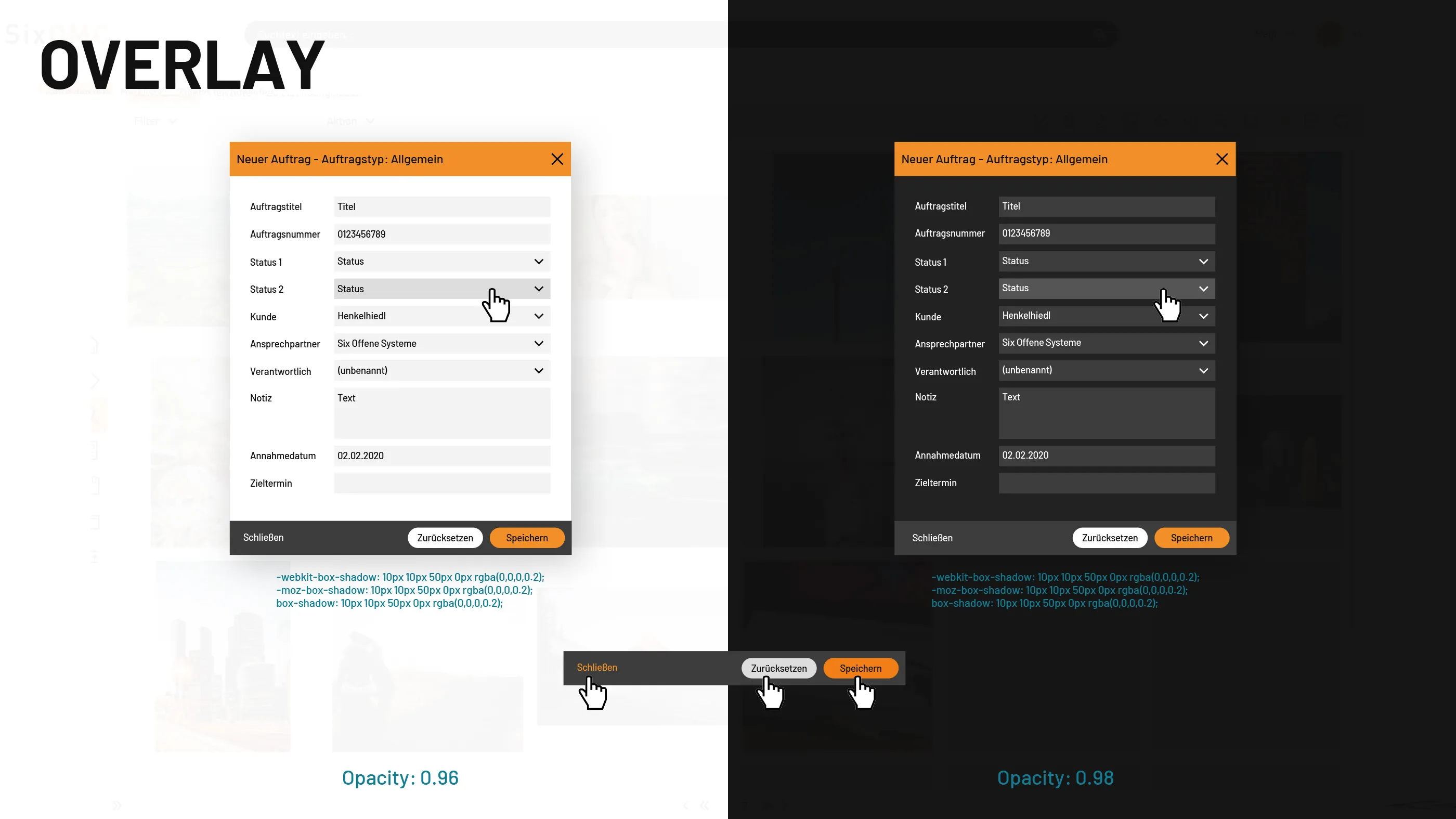 Detail of the GUI of the Media Asset Management System from SixOMC