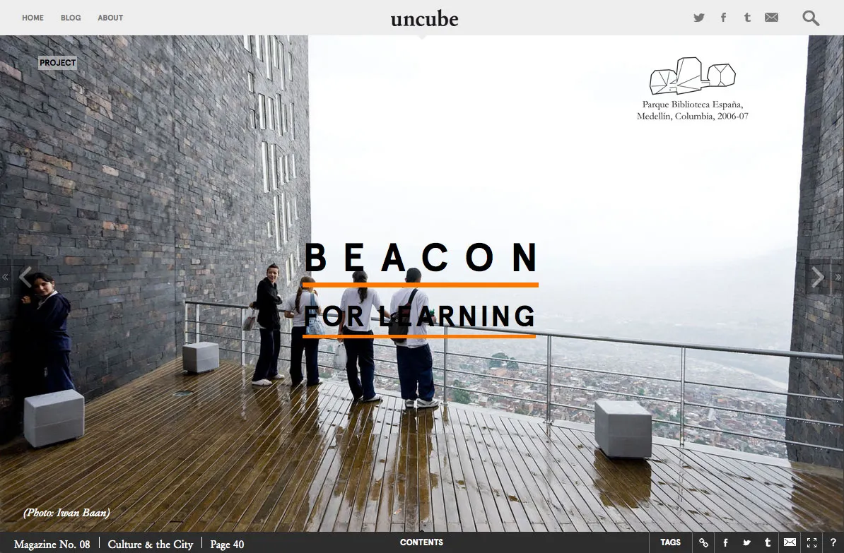 Parque Biblioteca uncube magazine