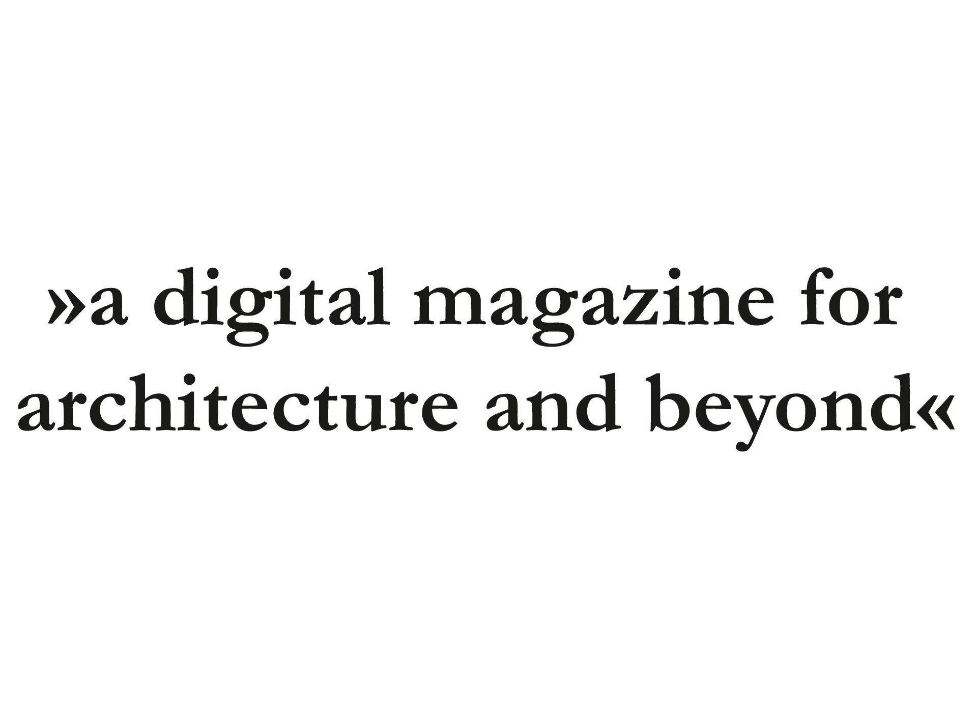 Uncube »a digital magazine for architecture and beyond«