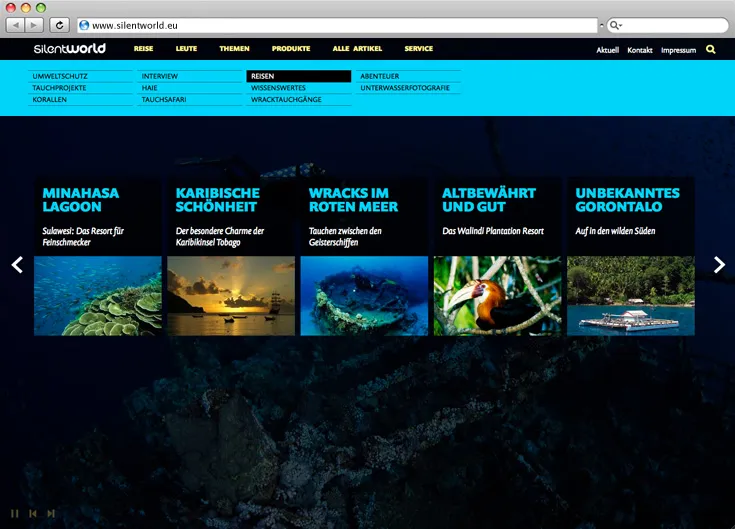 Silentworld, slider, teaser