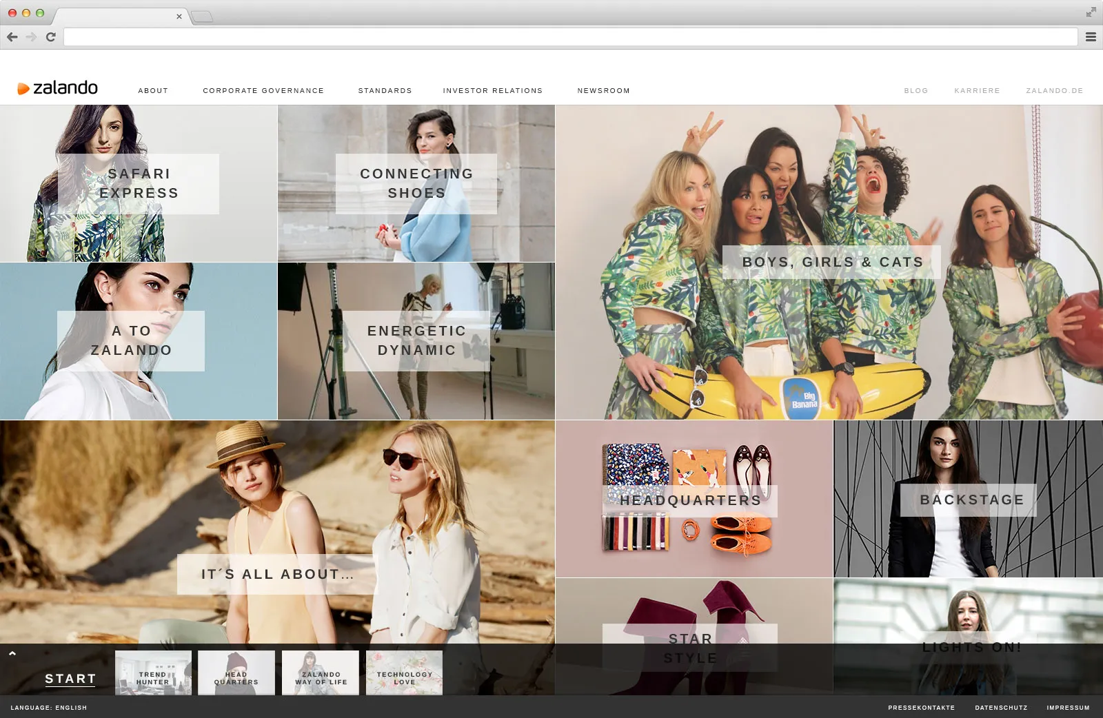 Zalando Corporate Site 01