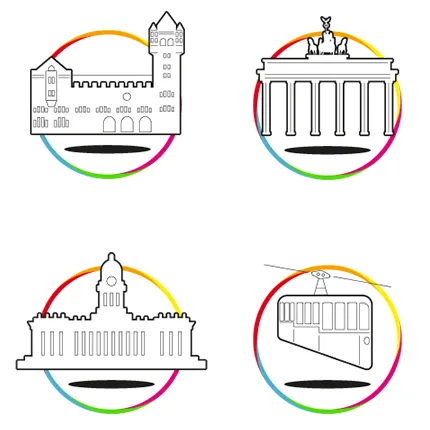 Smart Städte Icons