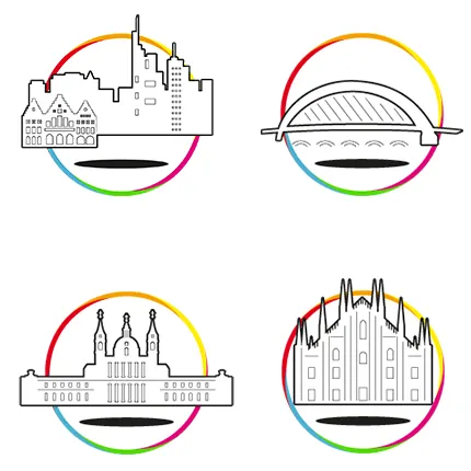 Smart Städte Icons