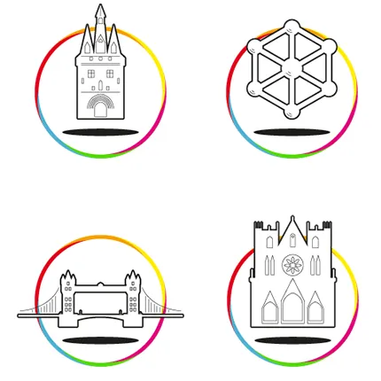 Smart Städte Icons