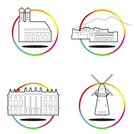 Smart Städte Icons