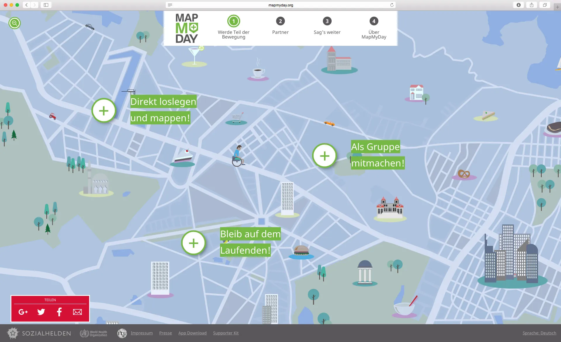 MapMyDay Screen
