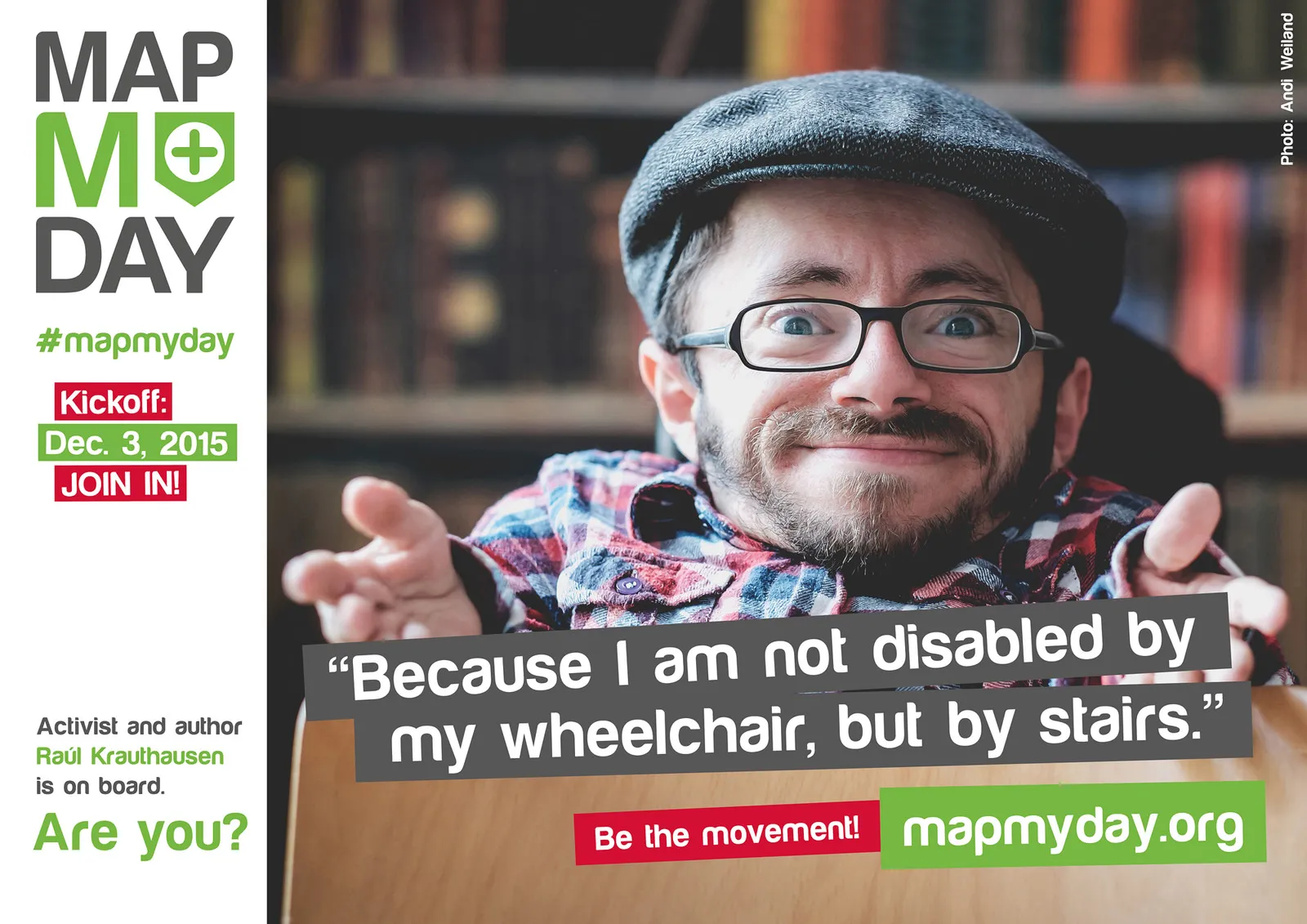 Das MapMyDay-Testimonial Raul Krauthausen