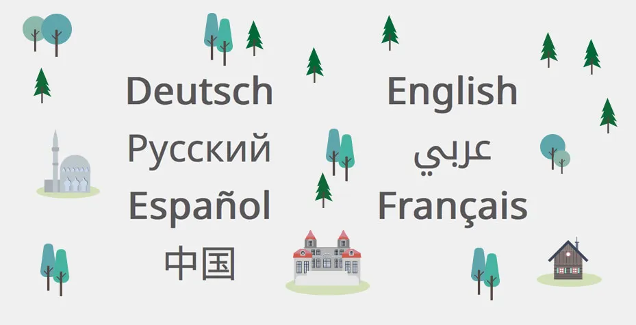 MapMyDay Illustrationen Sprachen