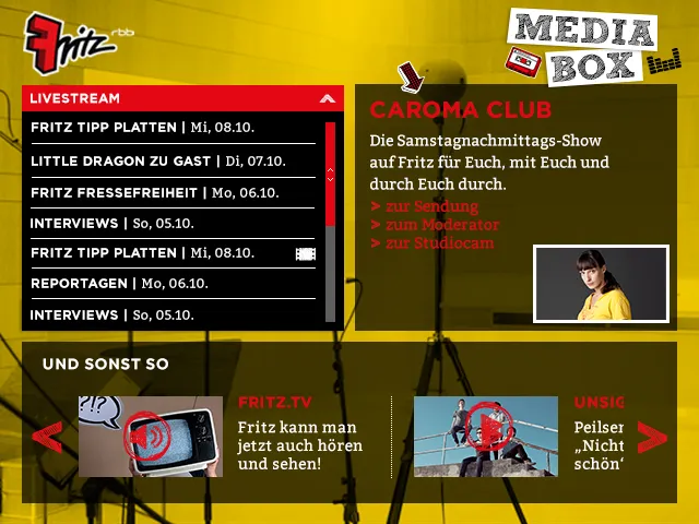 Fritz, Streambox, Media Library