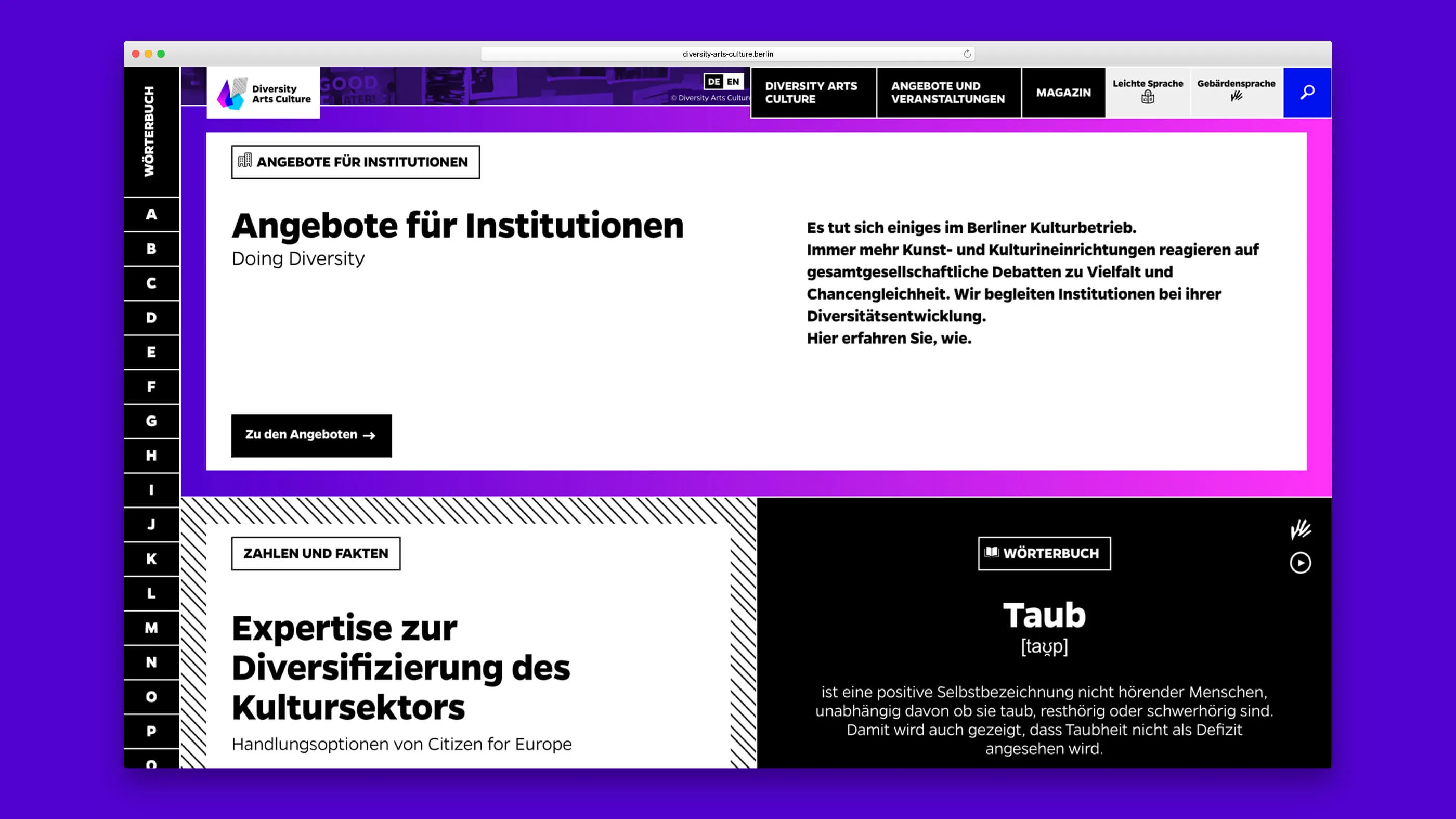 Text blocks on one of the detail pages for the offers