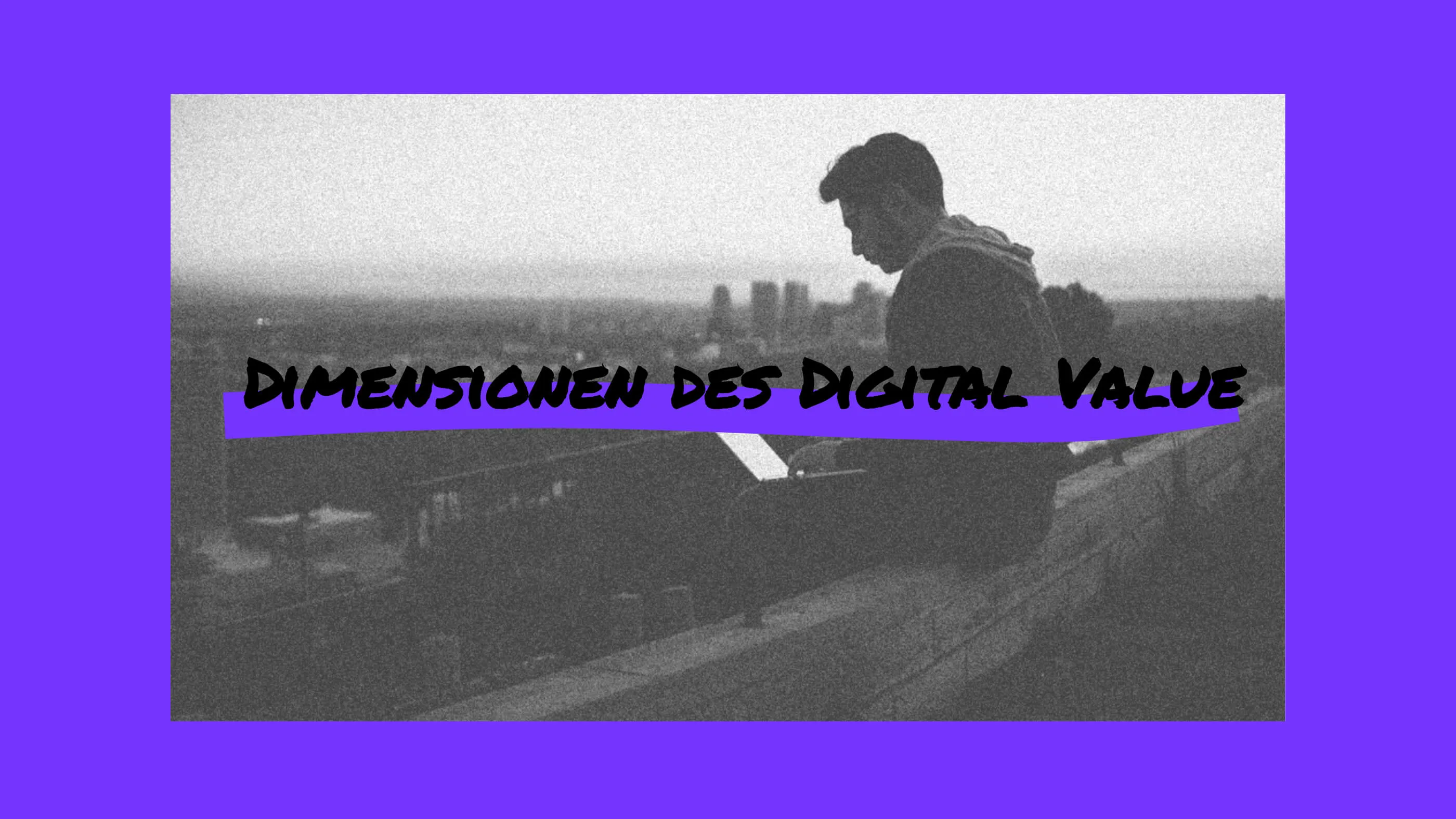 Young man with laptop sitting on a roof