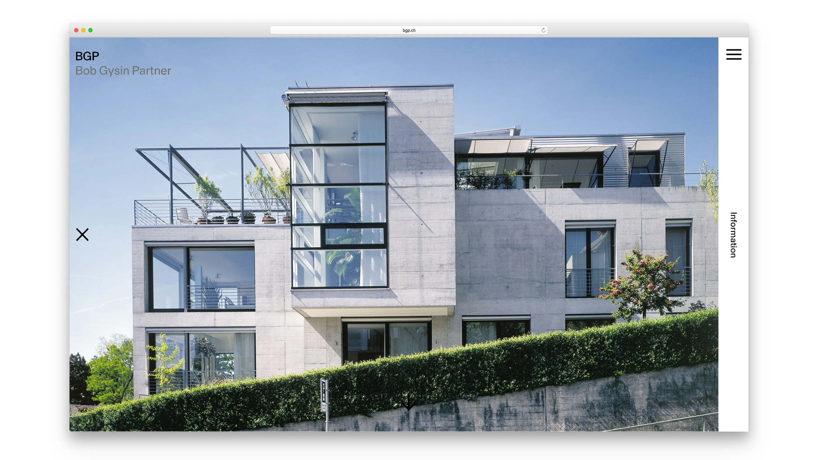 View of the residential house and studio project in Zurich