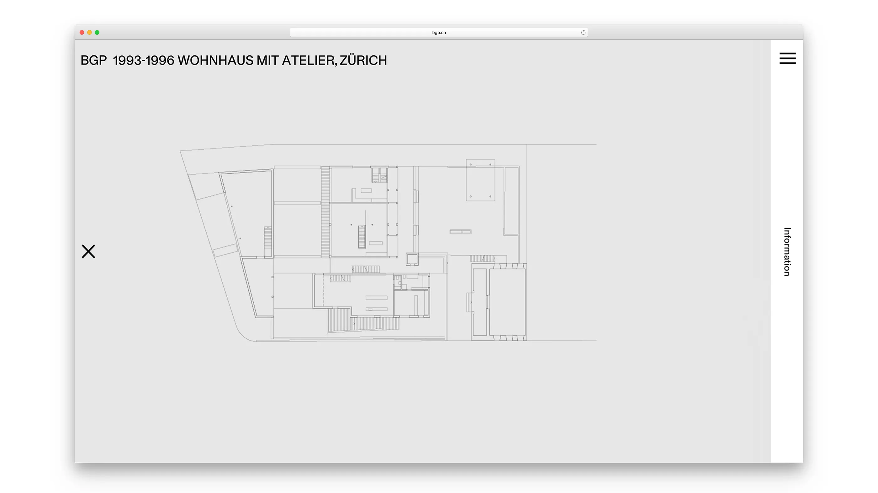 Floor plan of a residential building in Zurich