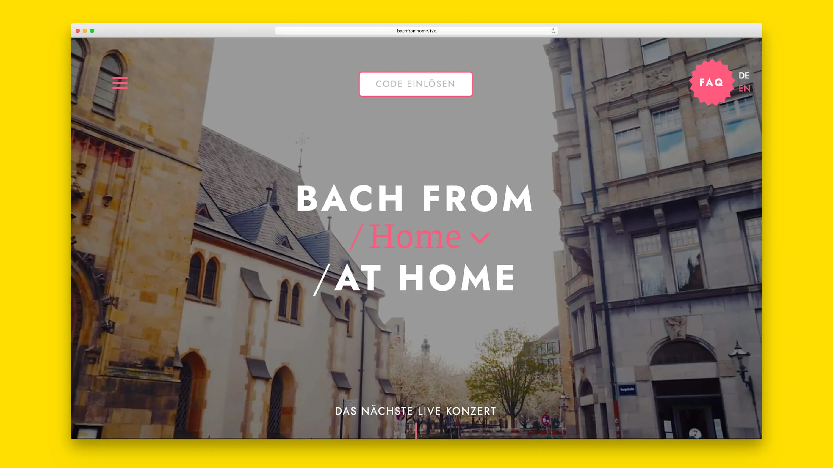 Startseite Bach From Home