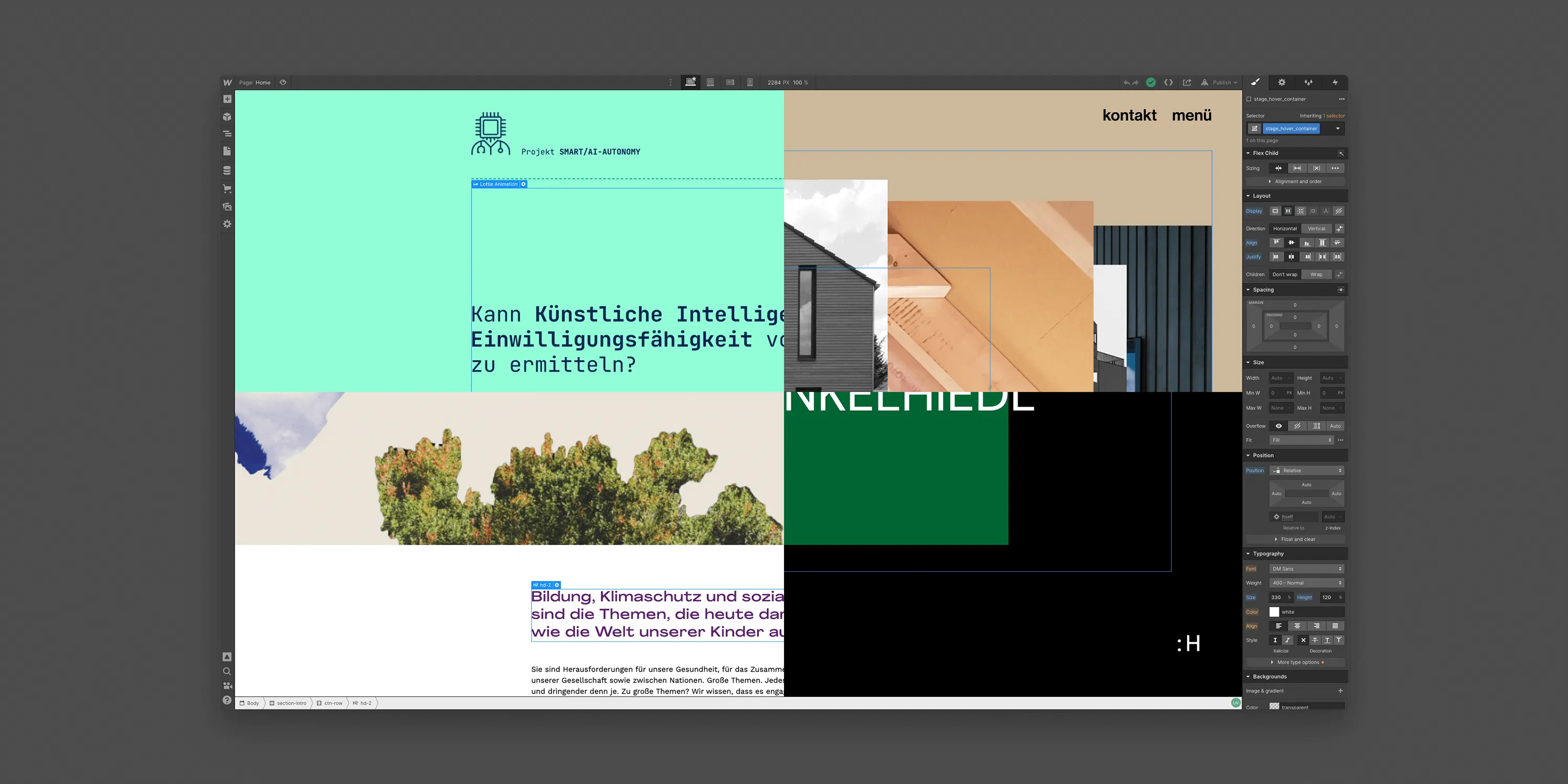 Teaserbild für die Dokumentation von kleineren Webflow-Projekten auf henkelhiedl.com
