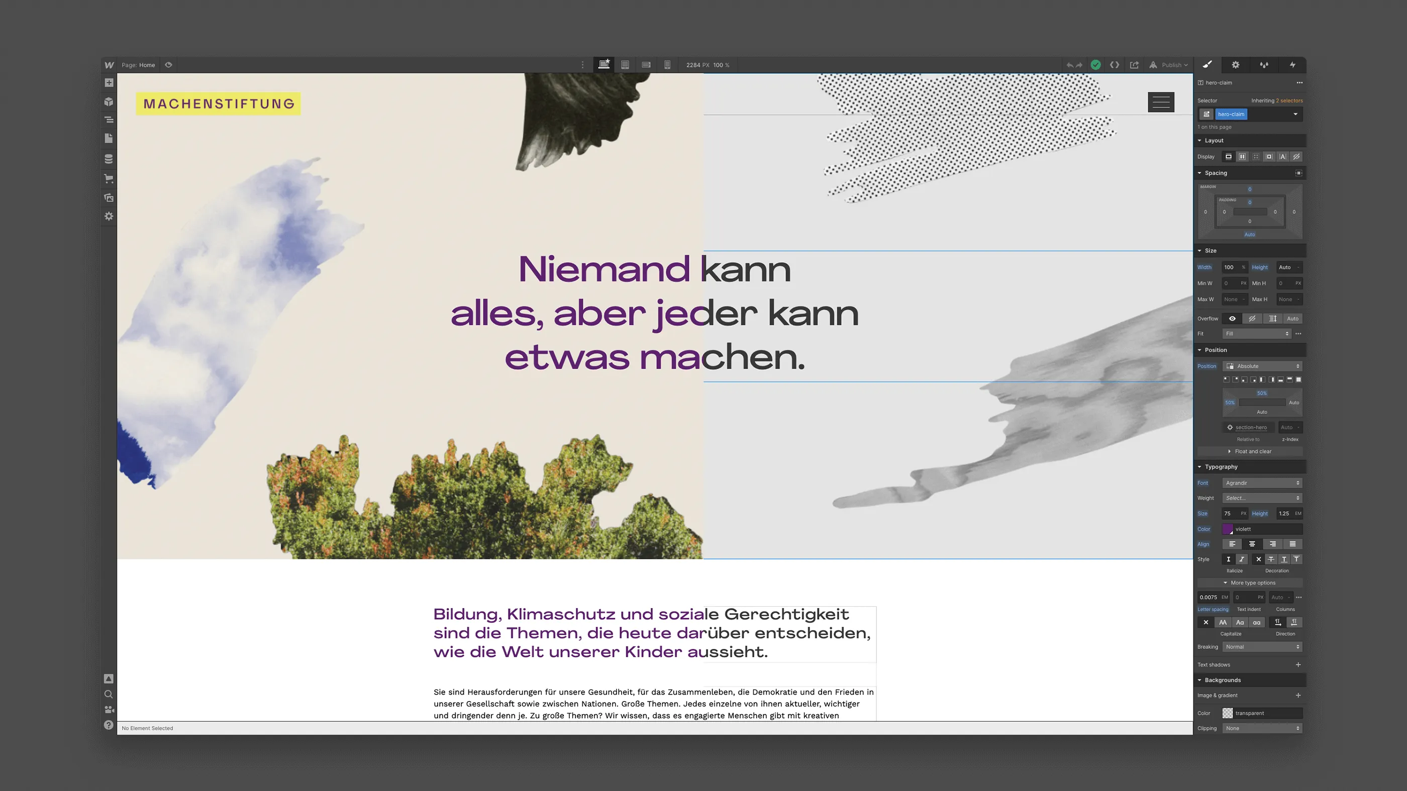 Abbildung für die Dokumentation von kleineren Webflow-Projekten auf henkelhiedl.com