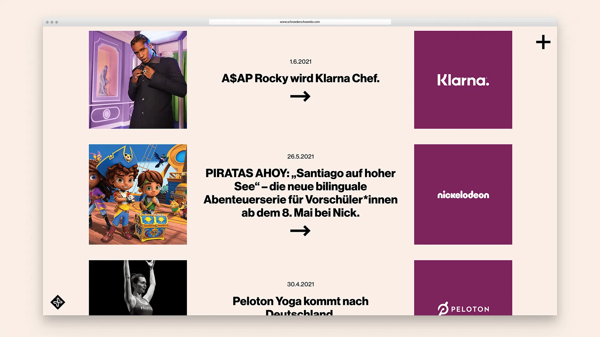 Screenshot www.schroederschoembs.com from HENKELHIEDL