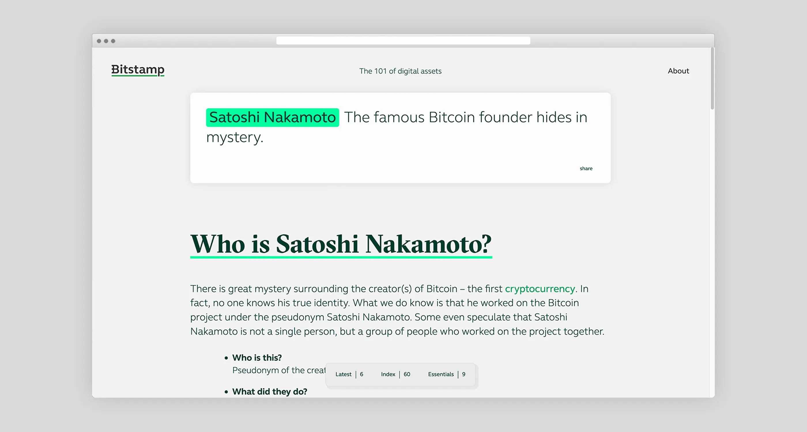 An article on the website crypto-decrypted.net, designed by Henkelhiedl