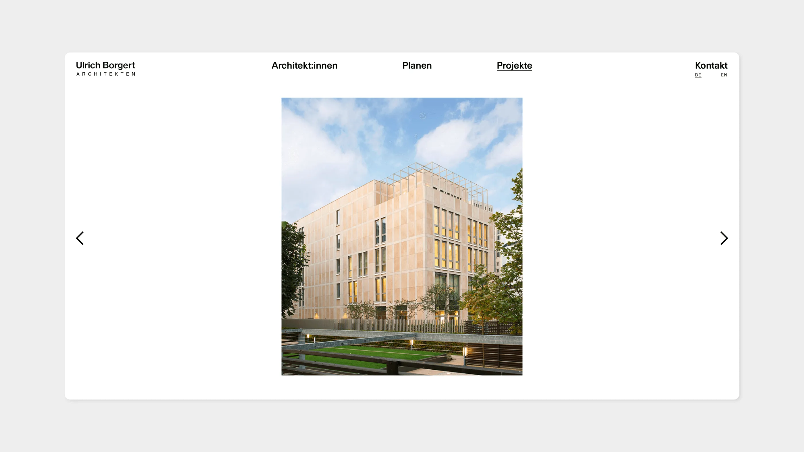 A project reference on the website of Ulrich Borgert Architekten