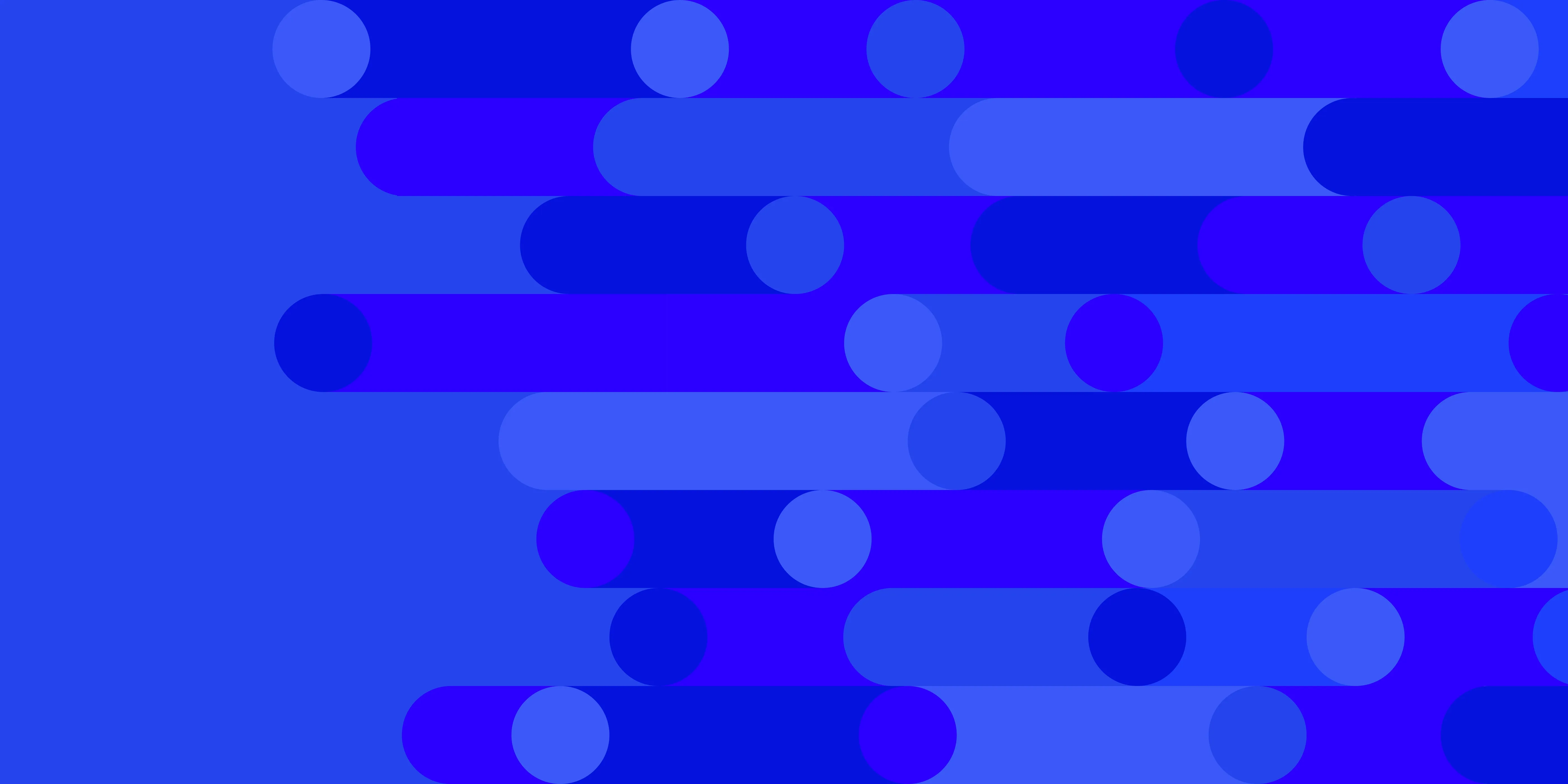 Kreise, welche in die Länge gezogen und durch verschiedene Blau-Schattierungen, ein Muster ergeben.