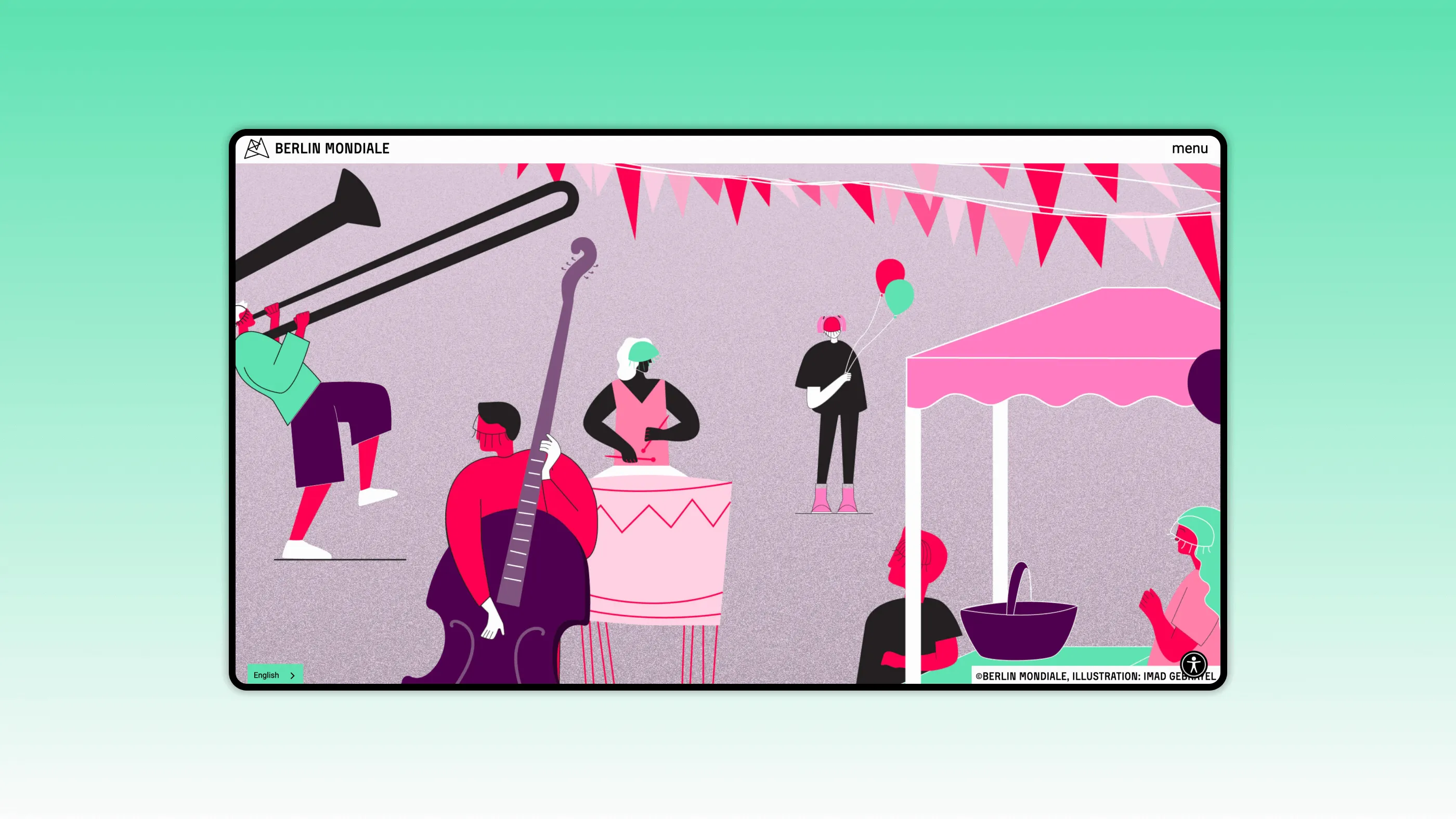 Screenshot of the Berlin Mondiale website