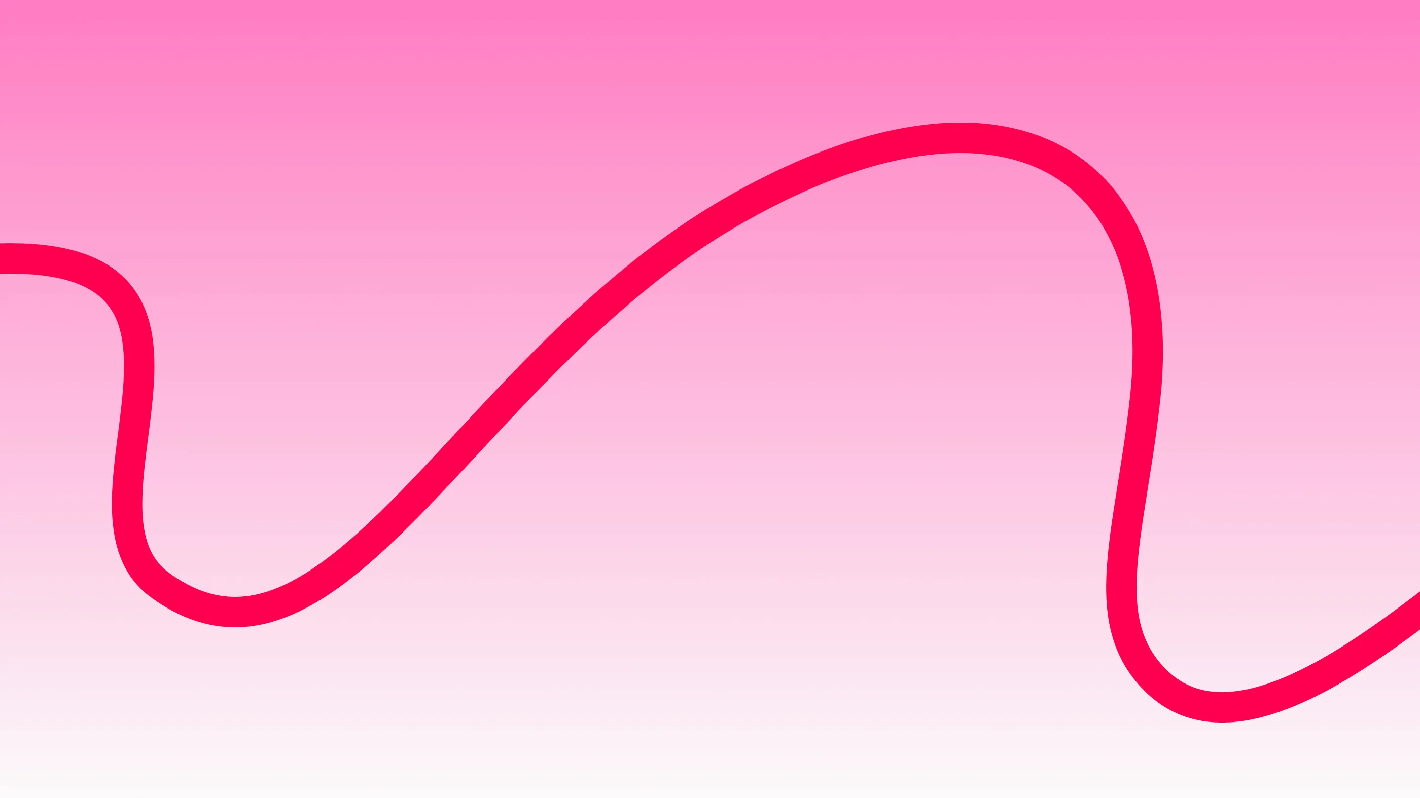 Abstract line in red on pink gradient