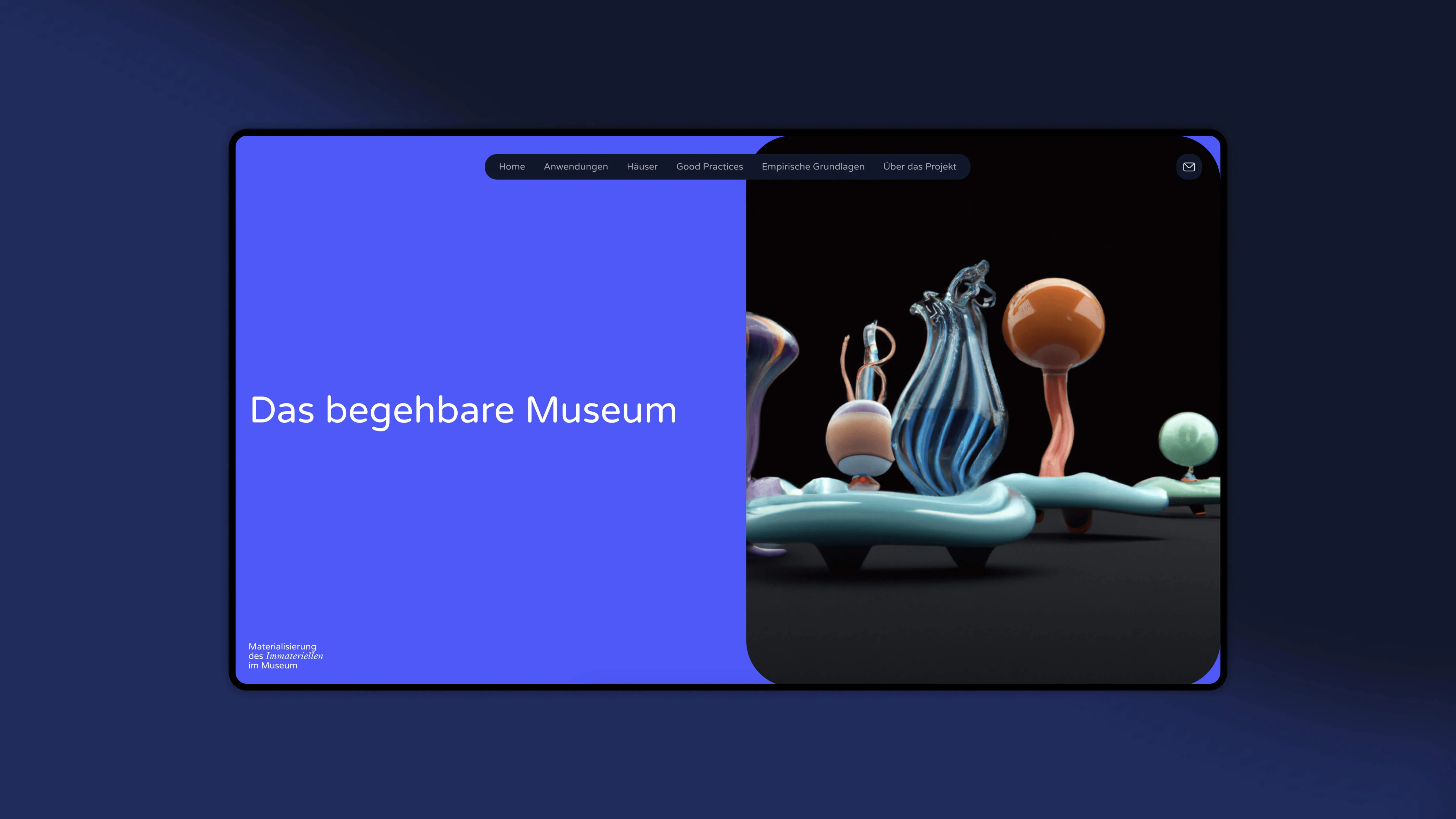 A screenshot of the website immateriell.smb.museum of the Stiftung Preußischer Kulturbesitz.