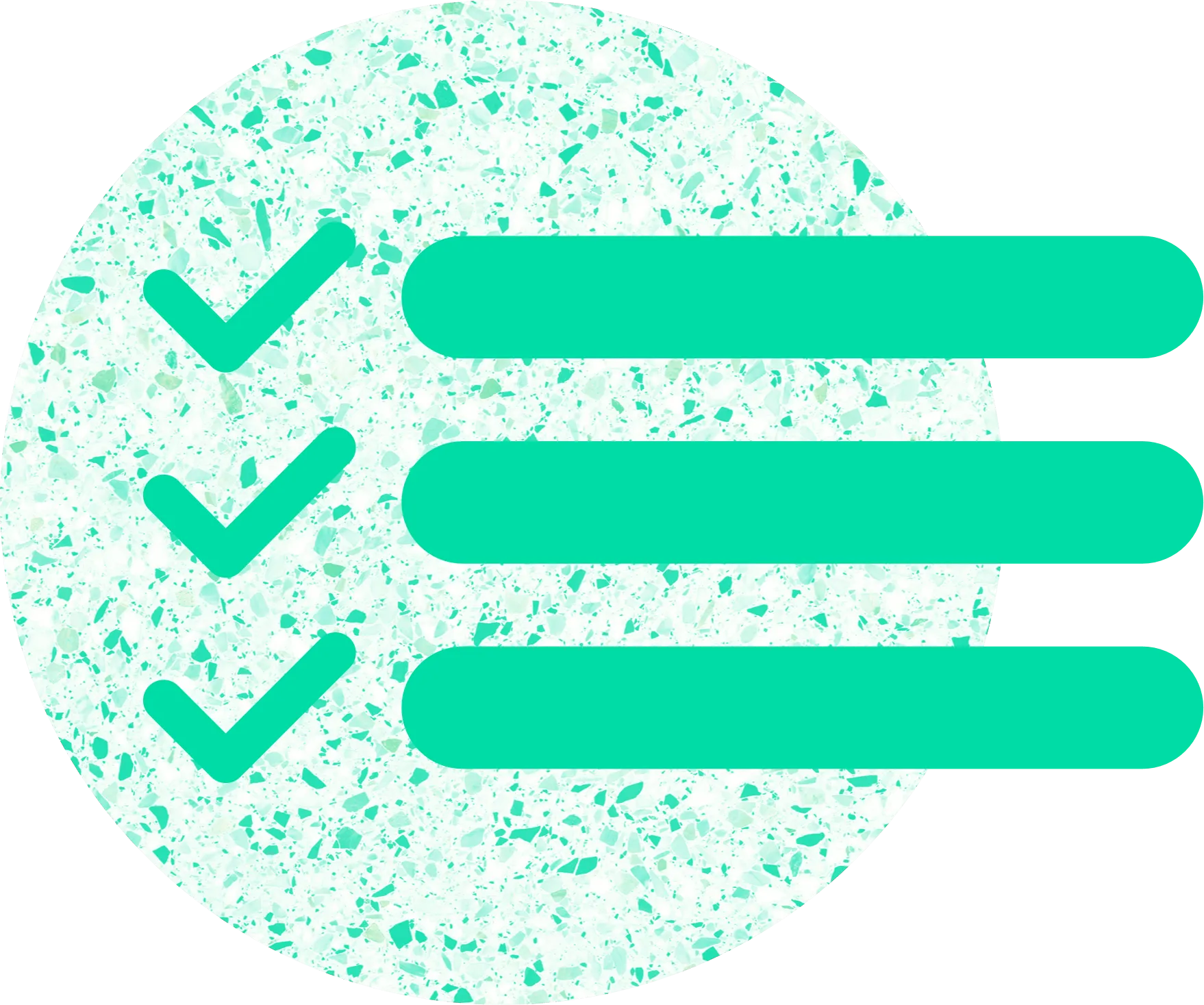 Abstrakte Grafik zum Thema Checkliste