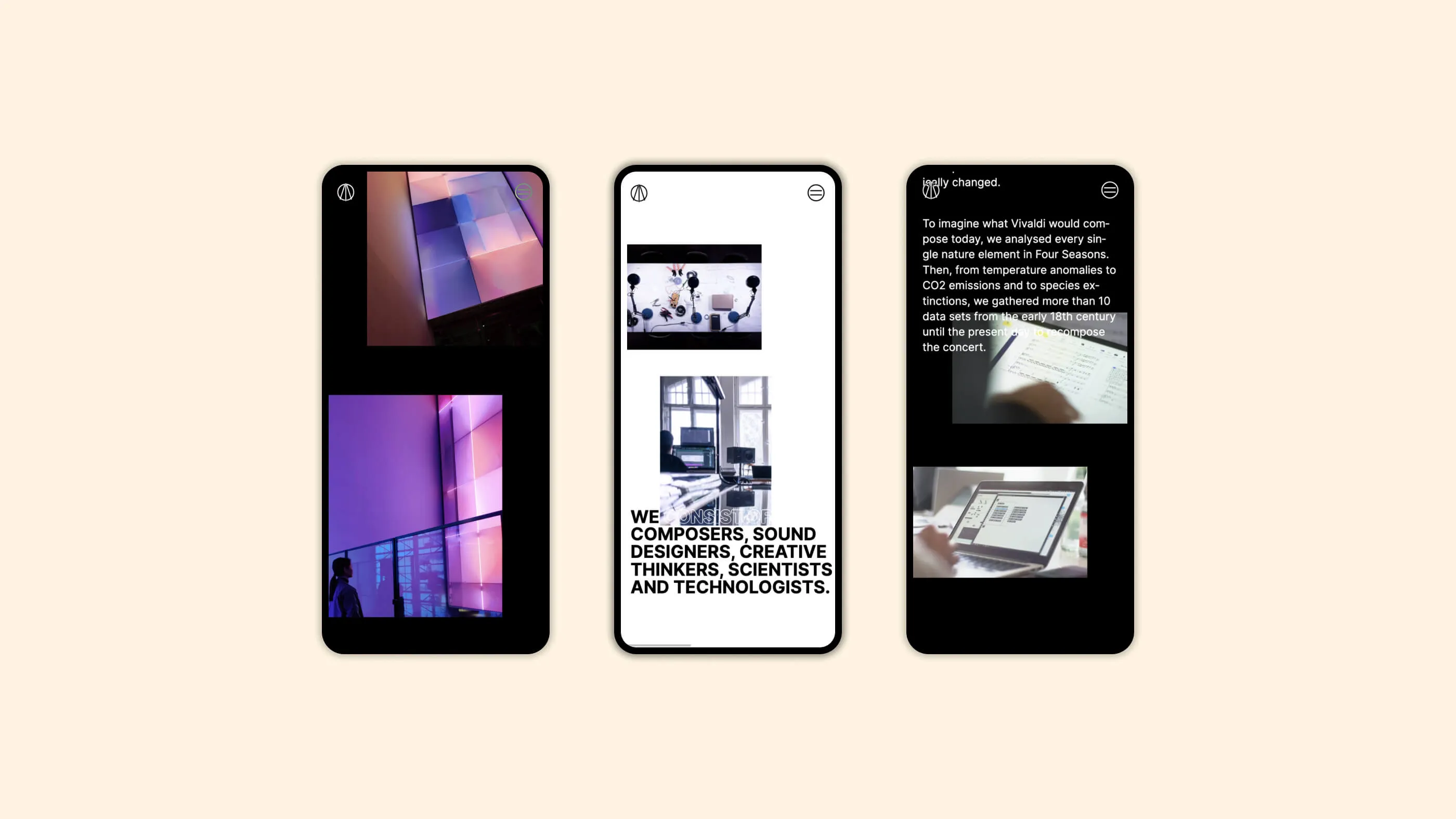 Screenshot der Website von Kling Klang Klong
