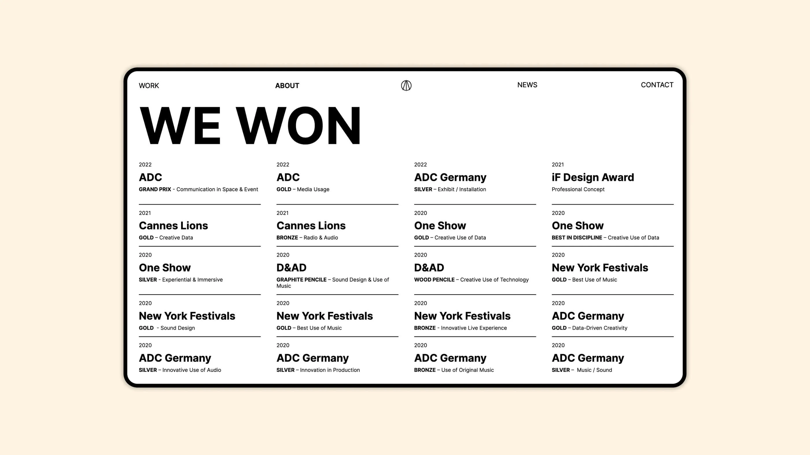 Screenshot der Website von Kling Klang Klong