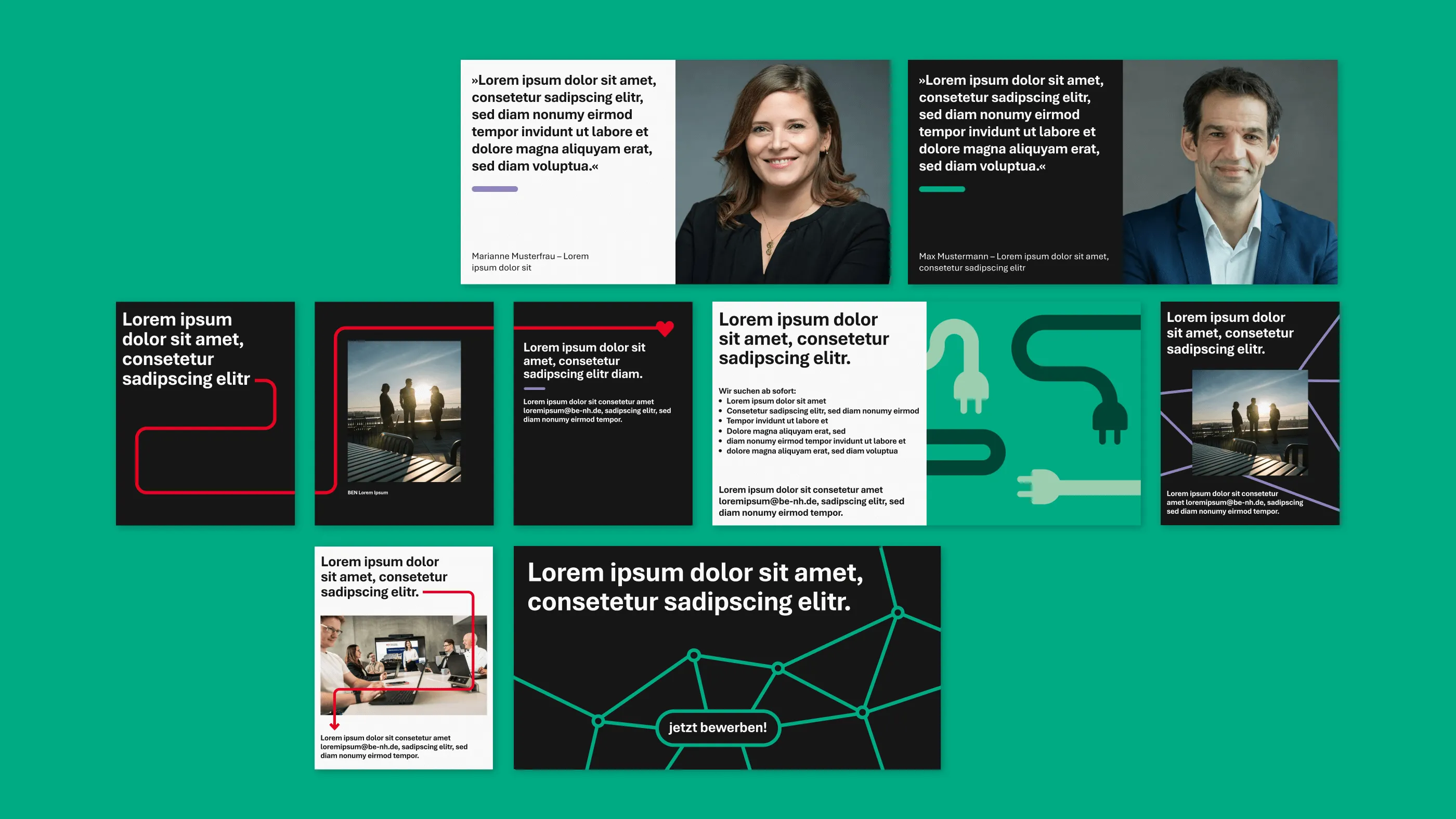 The designed social media templates