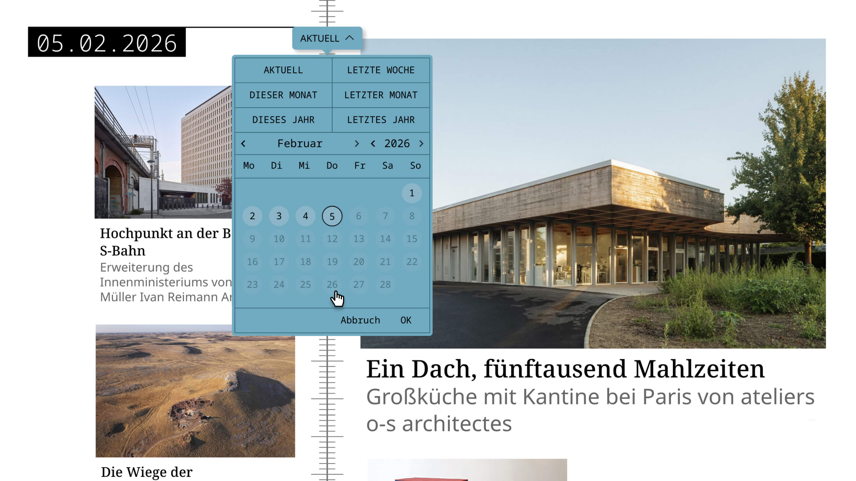 Relaunch BauNetz Meldungen