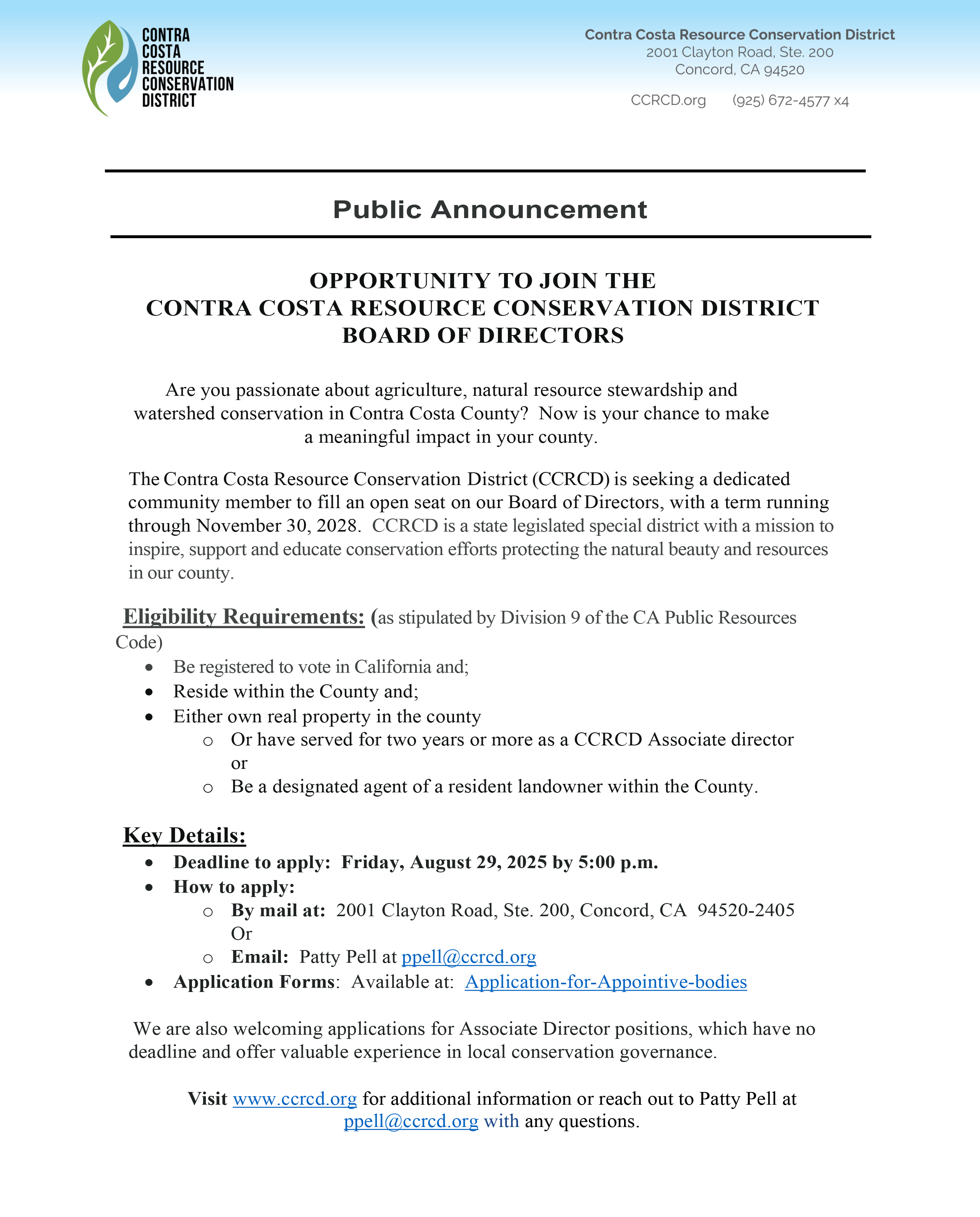 Press release regarding Water Efficiency Technical Assistance (WETA)