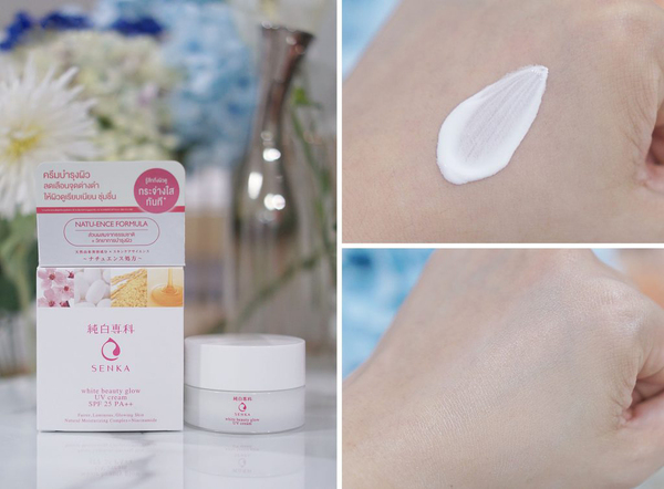 Kem dưỡng trắng da chống nắng ban ngày Senka White Beauty Glow UV Cream SPF 25 PA ++ 