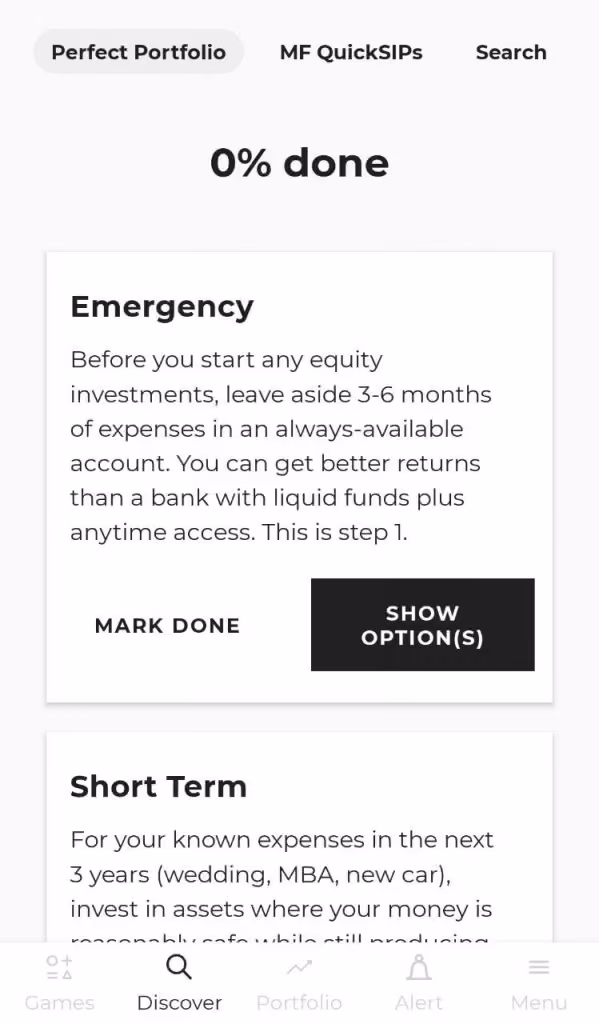 Gradually Build Portfolio - Step 1