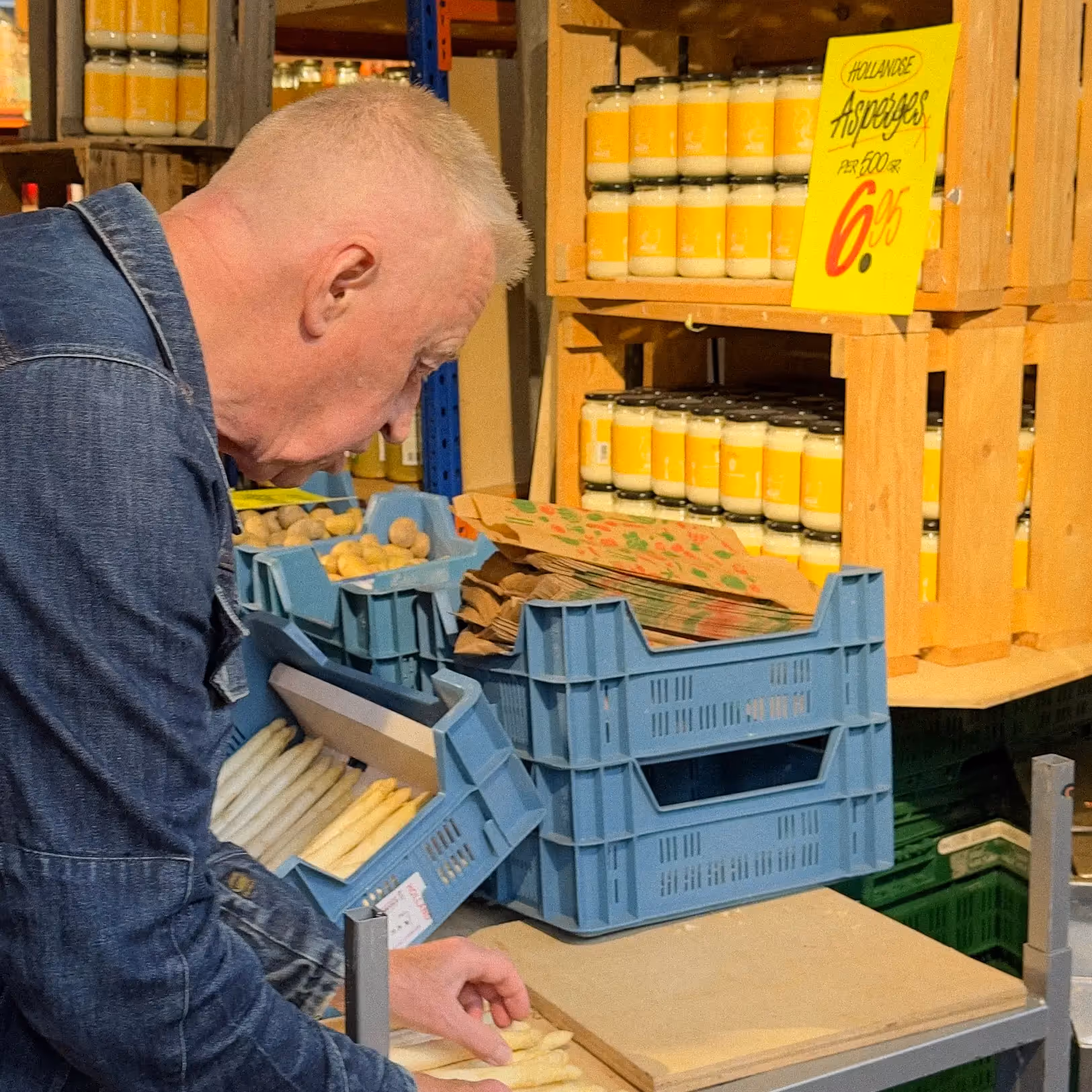 A collage of handwritten signs in European supermarkets, showcasing their warm and inviting retail style