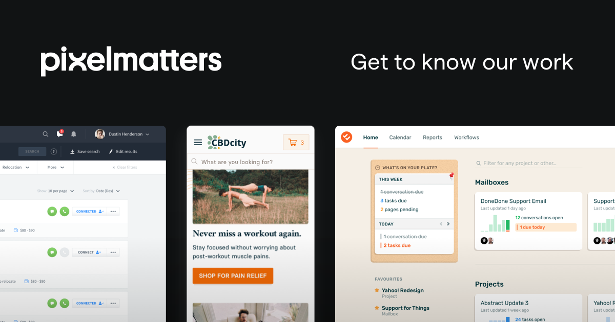 Work • Pixelmatters