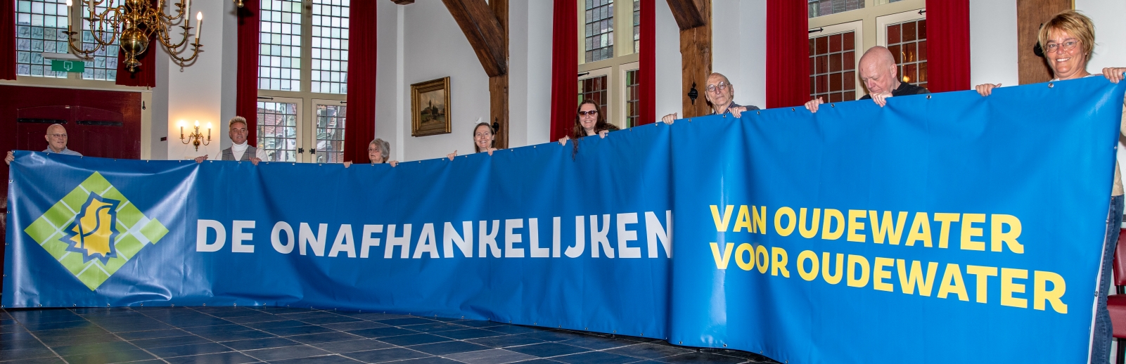 Van Oudewater Voor Oudewater op banner