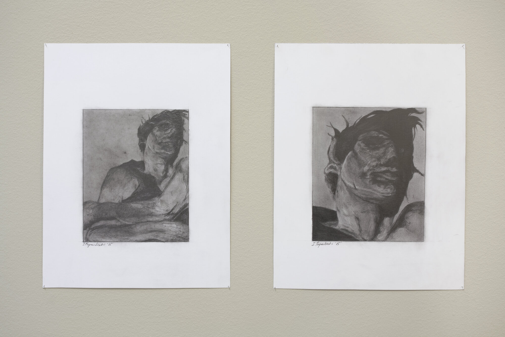 Ilias Papailiakis, Studies on Pasolini's portrait, 2015.