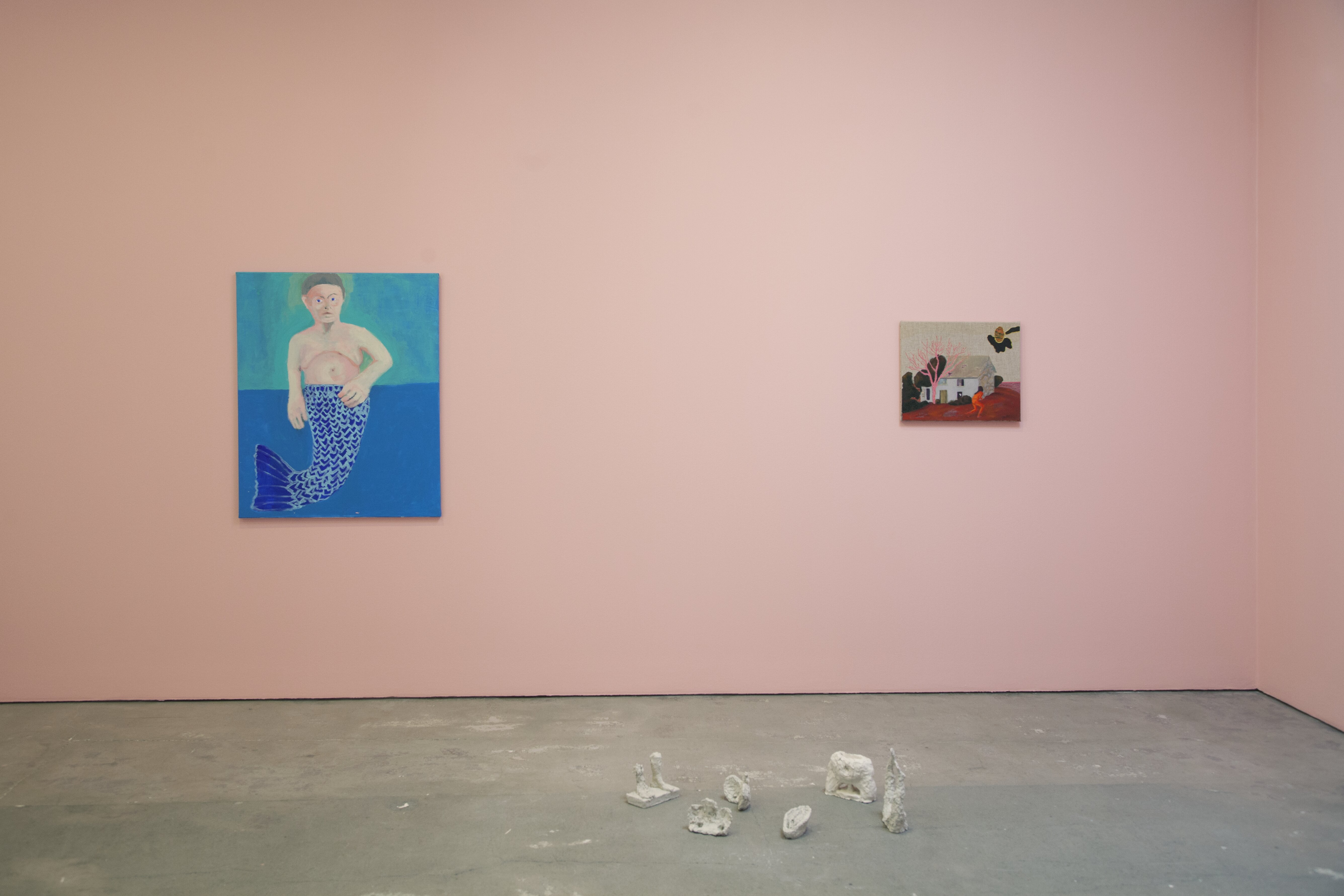 Sjöjungfrun och den yttersta händelsehorisonten/The mermaid and the outer point of no return, installationsvy.