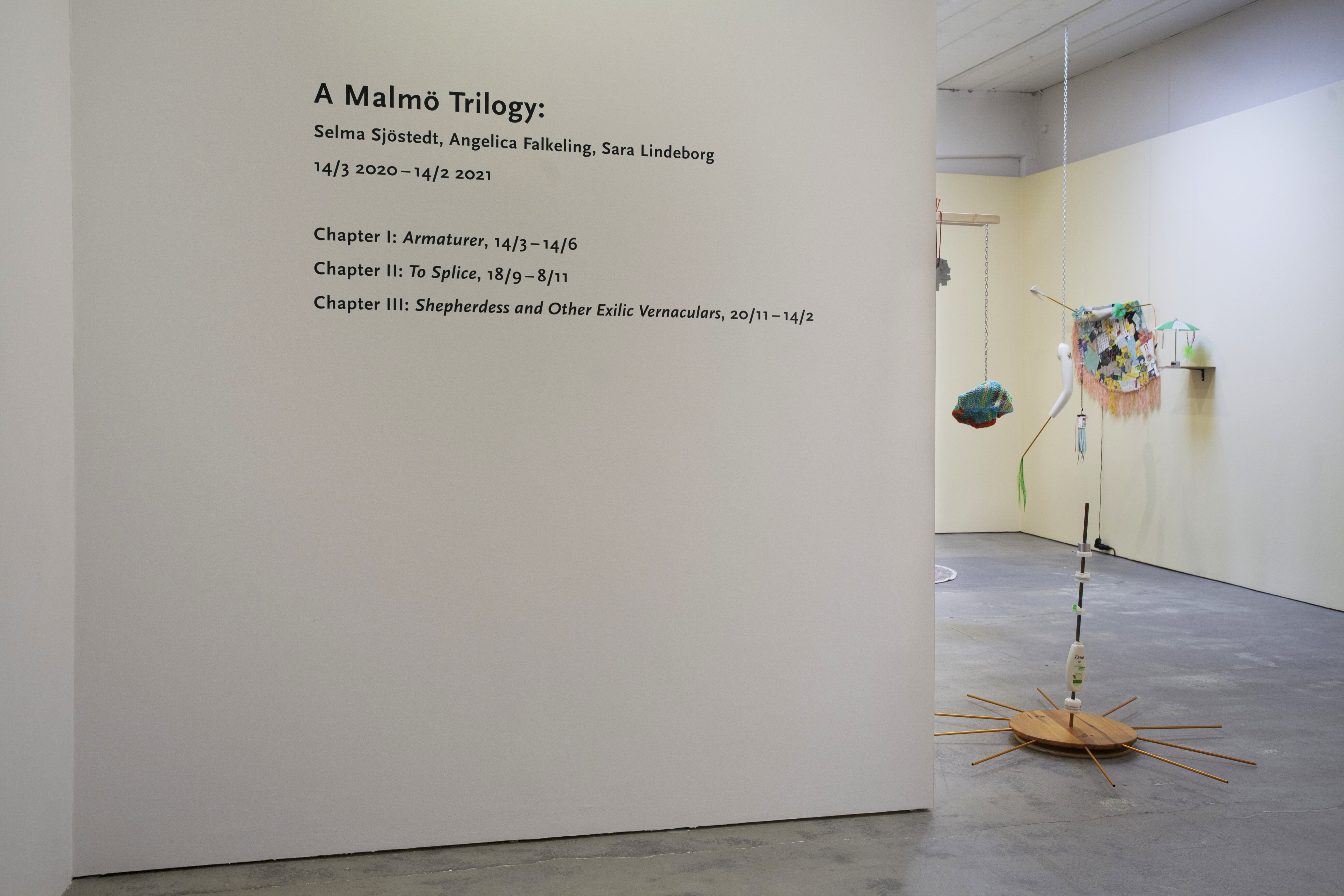 To Splice, installationsvy.
