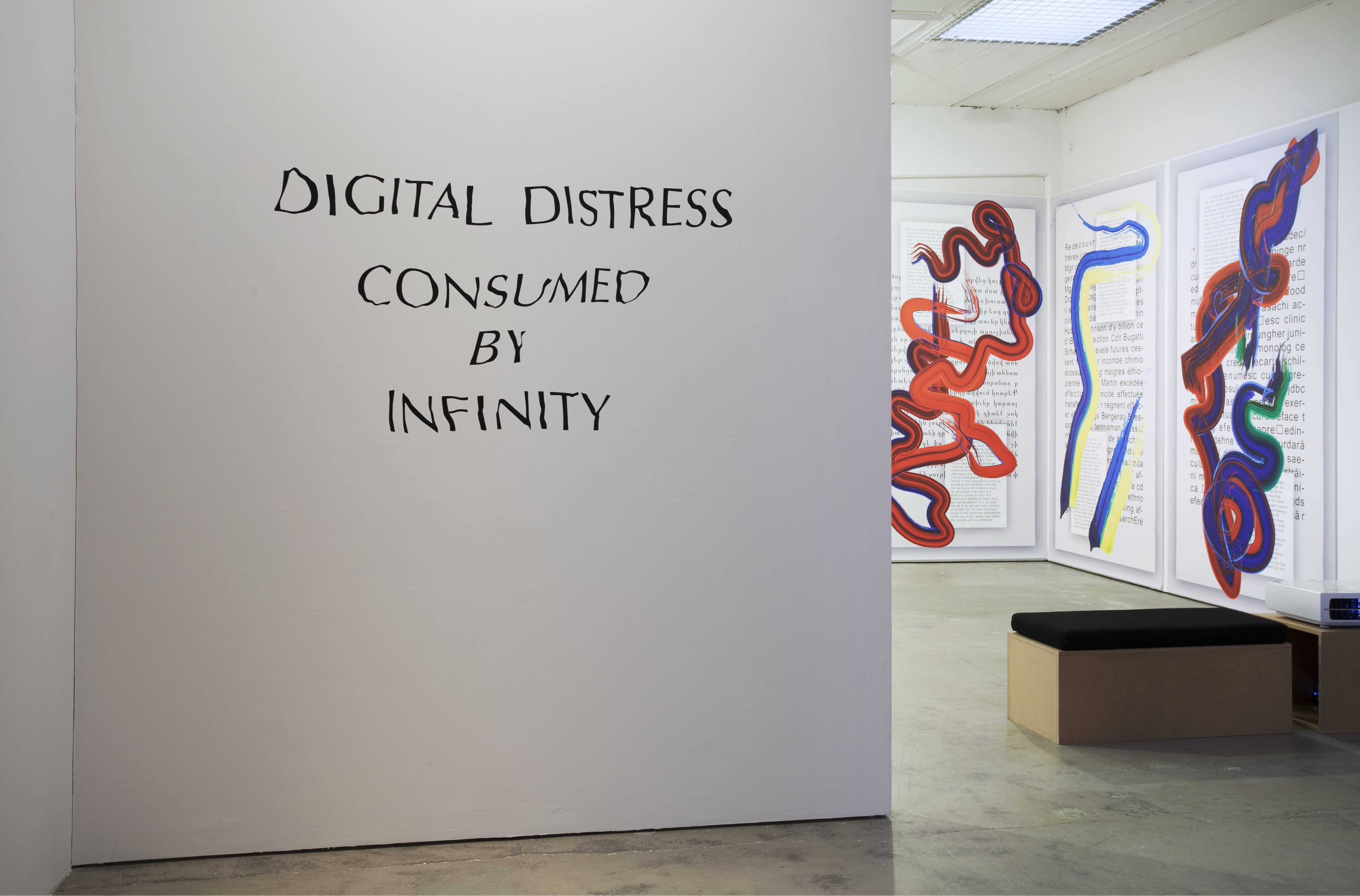 Digital Distress – Consumed by Infinity, installationsvy.