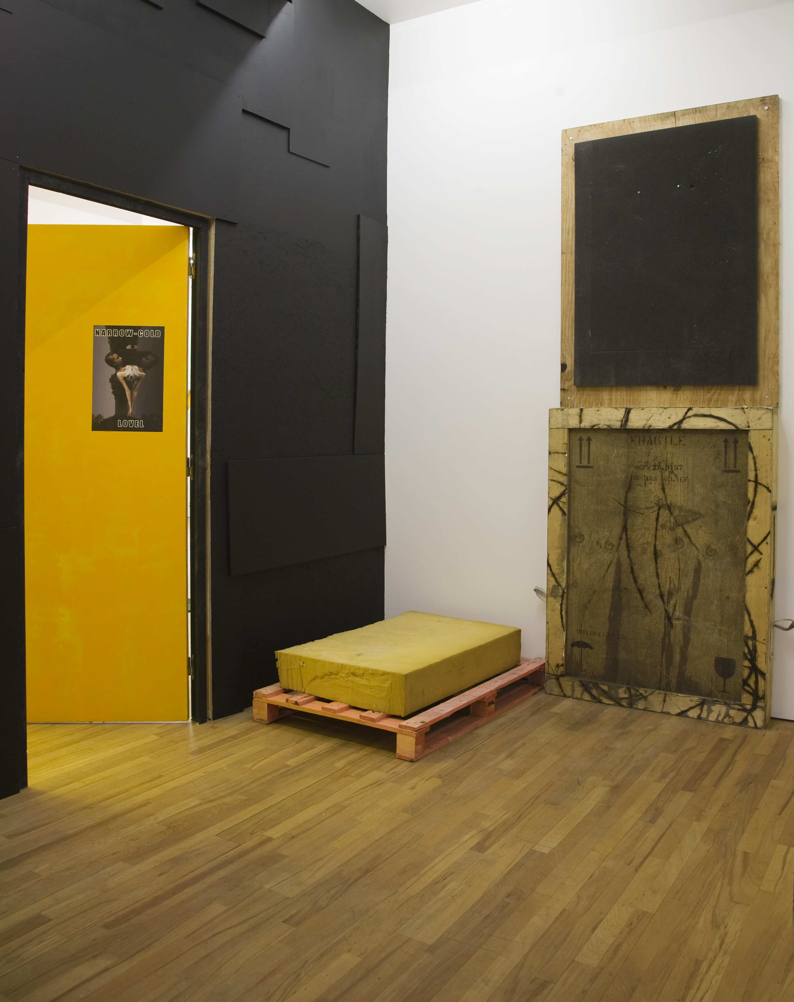David Douard, NARROW-COLD LOVEL, 2013. Installation view. 