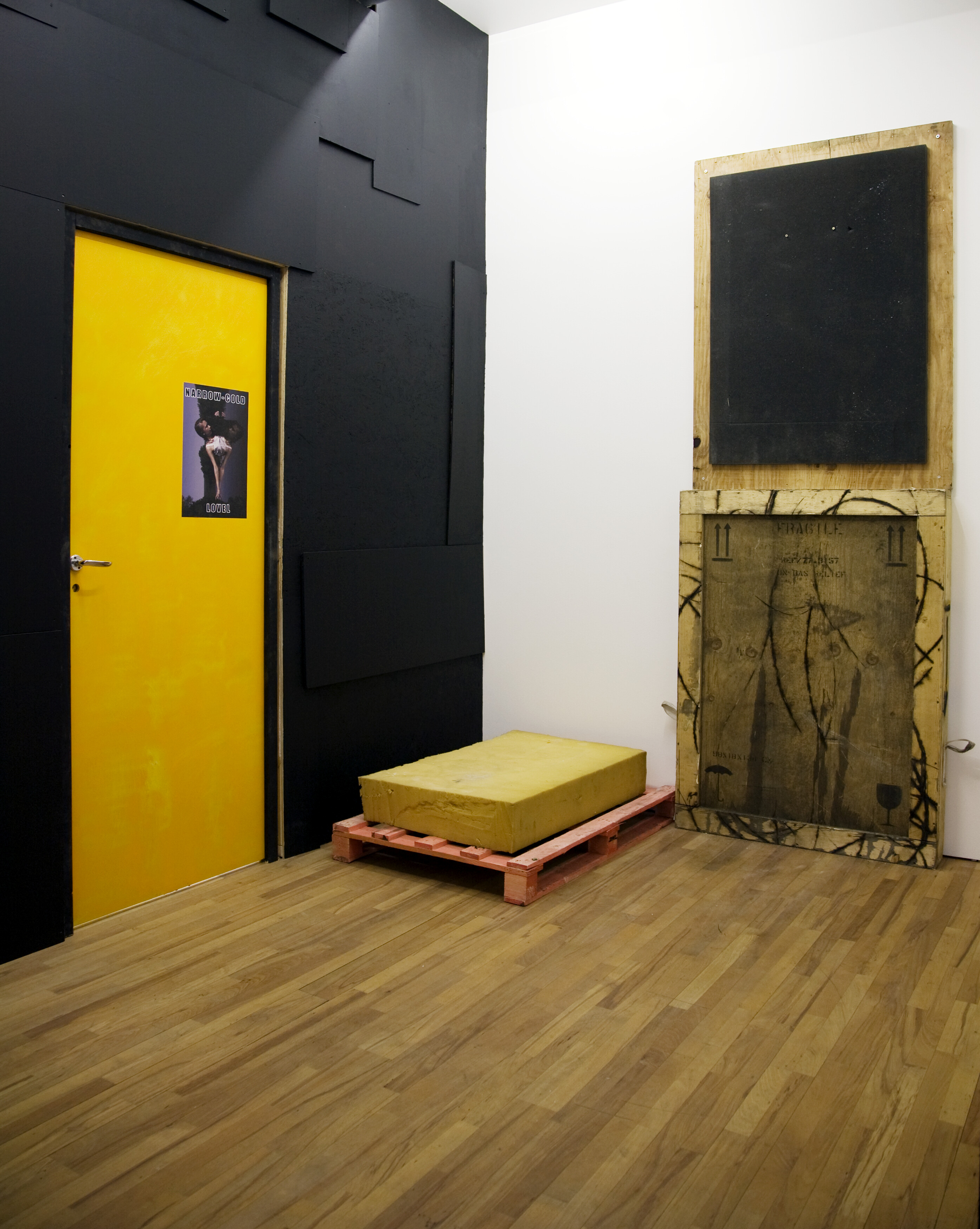 David Douard, NARROW-COLD LOVEL, 2013. Installation view. 