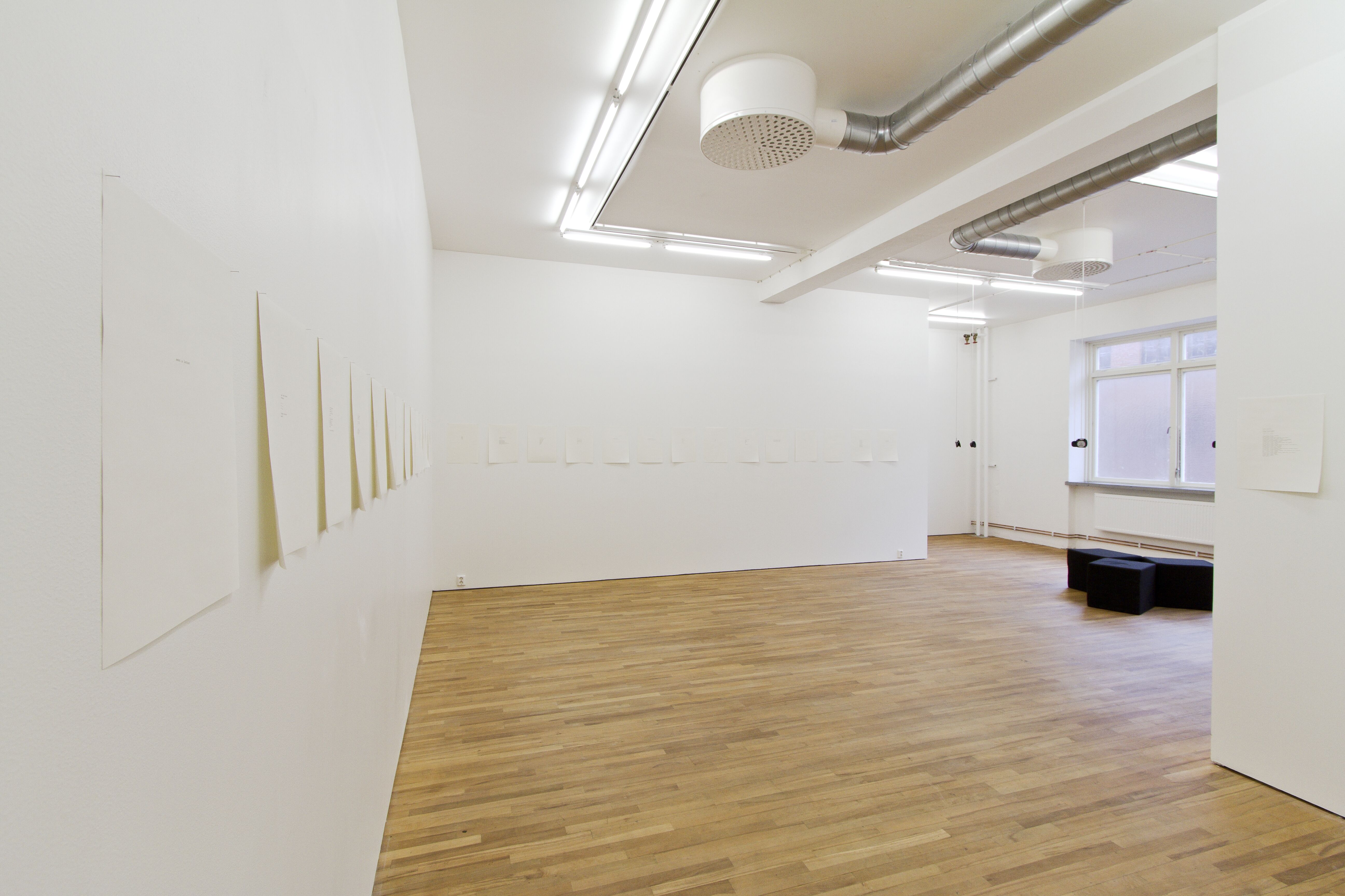 Cia Rinne, sounds for soloists. Installationsvy.