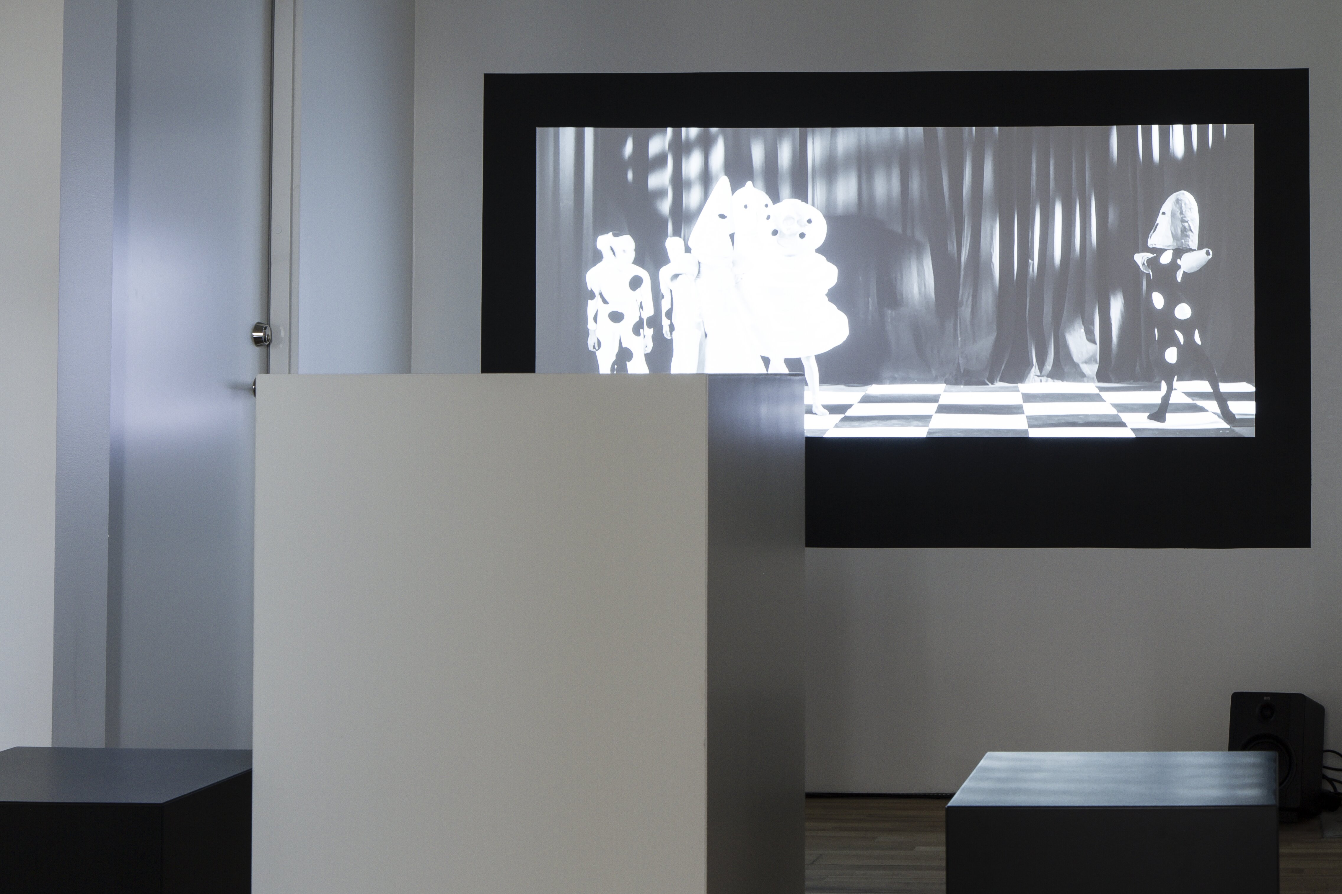 Marcel Dzama, A Game of Chess, 2011. Video projection, 14:02 min, black & white, sound.