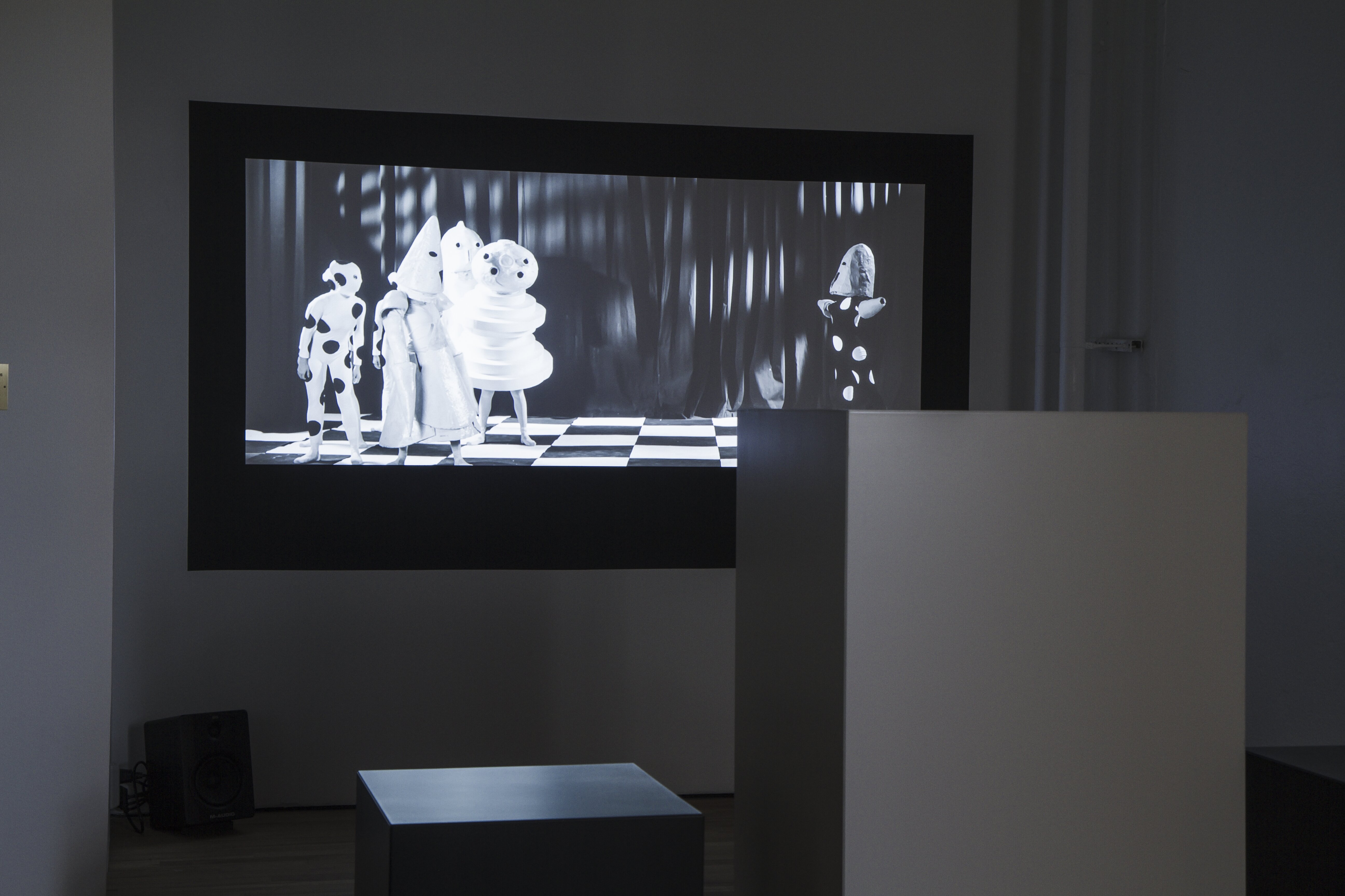 Marcel Dzama, A Game of Chess, 2011. Video projection, 14:02 min, black & white, sound.
