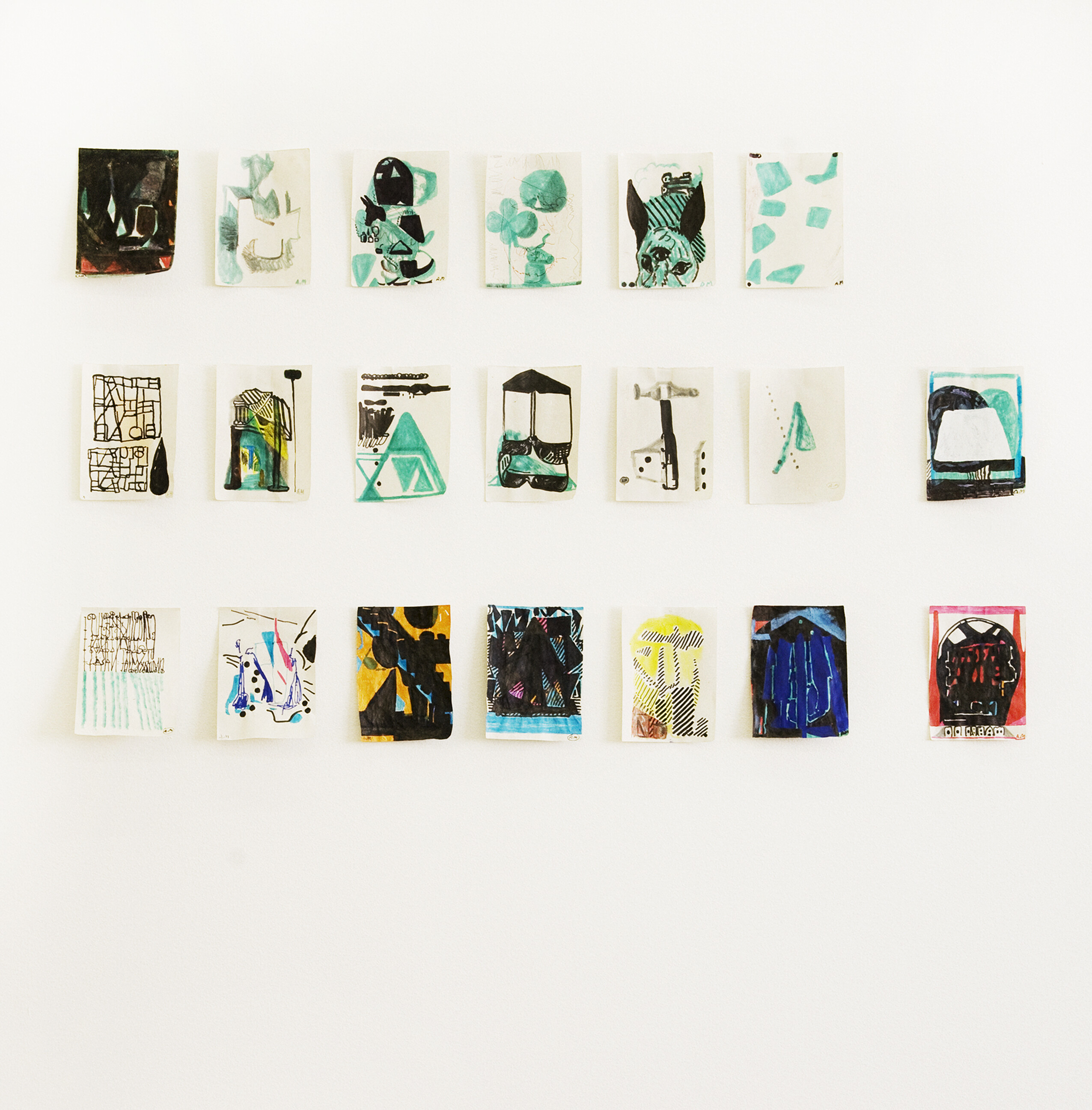 Andreas Mangione, the sound is gone but not forgotten. Installation view. Detail.